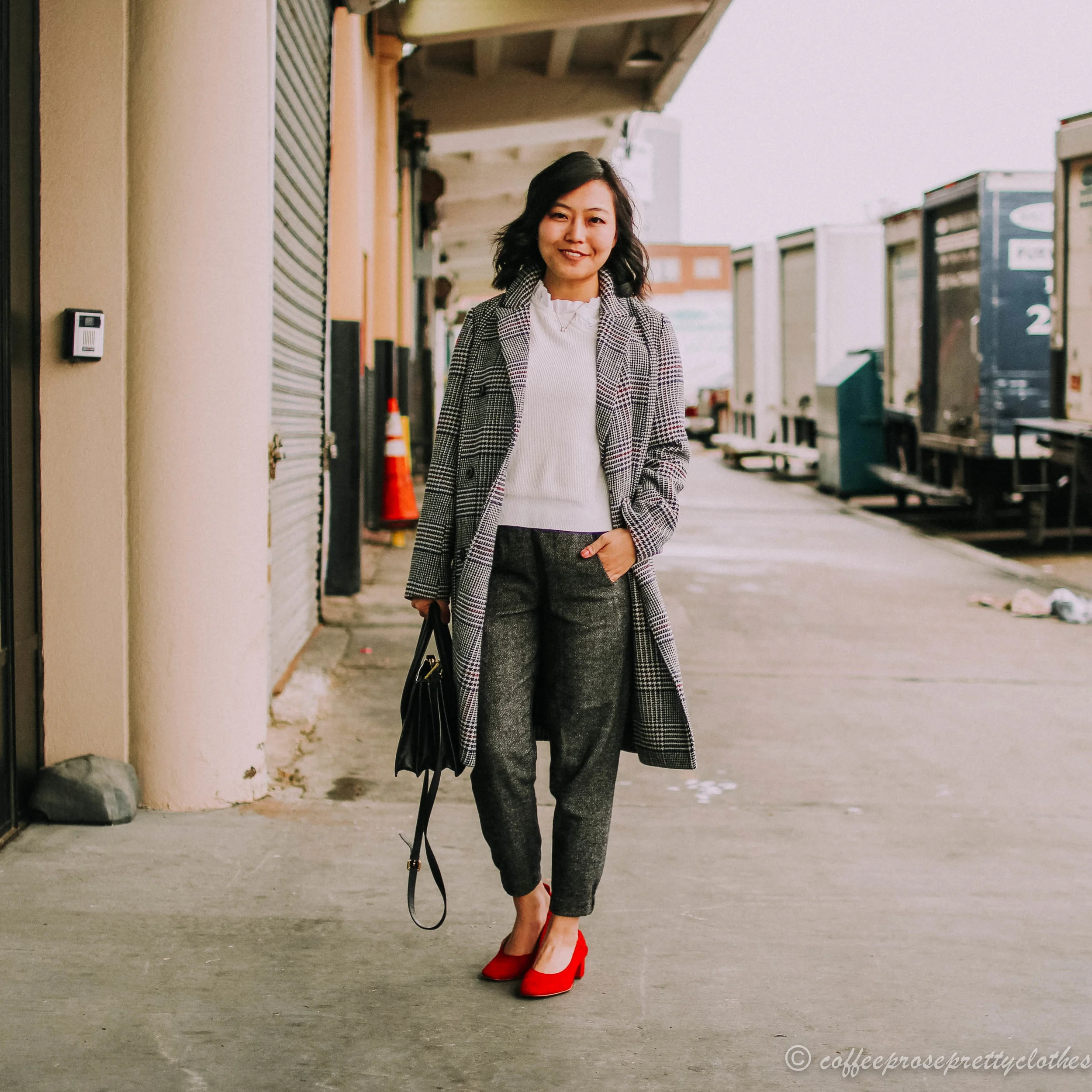 everlane red suede day heel