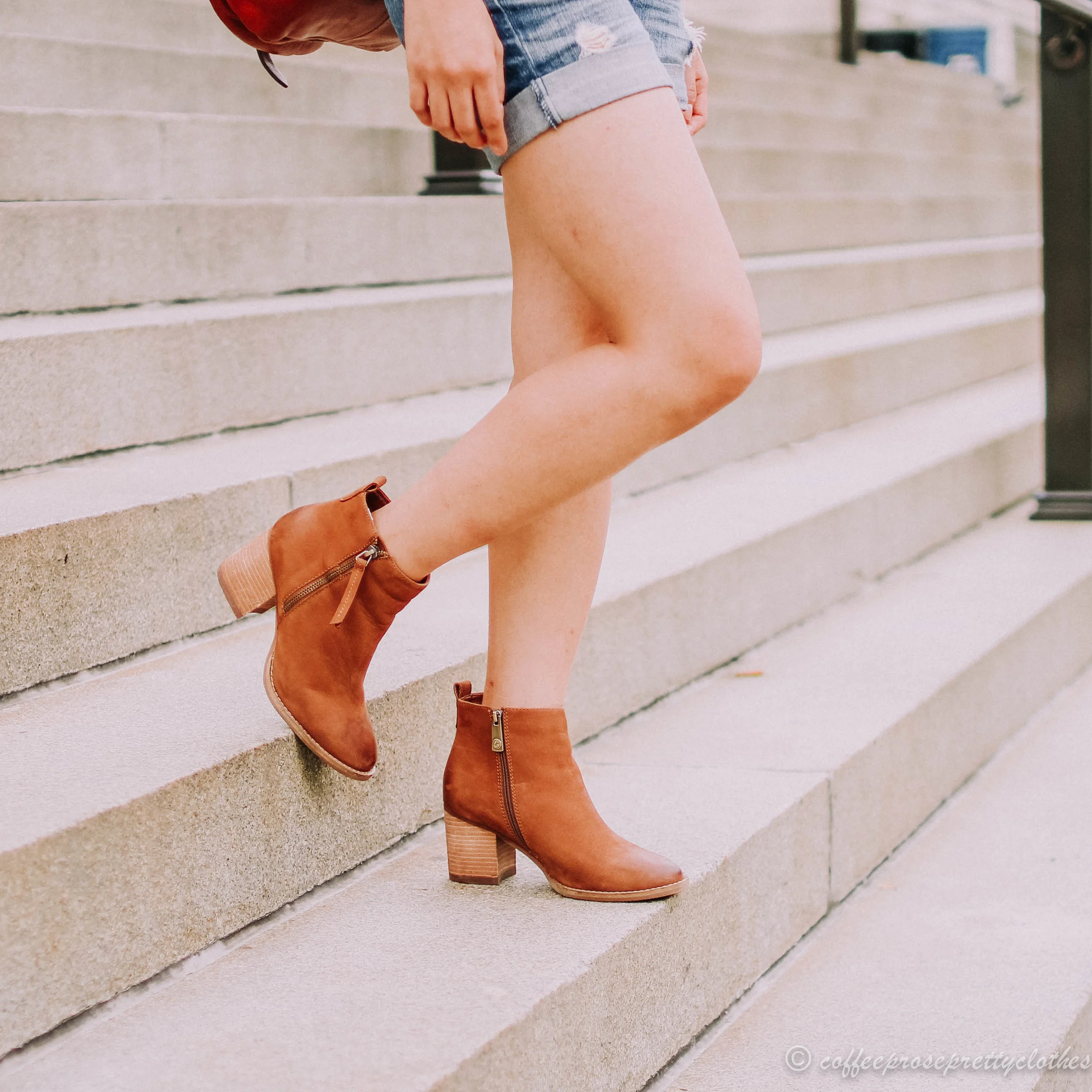 nova waterproof leather zipper bootie