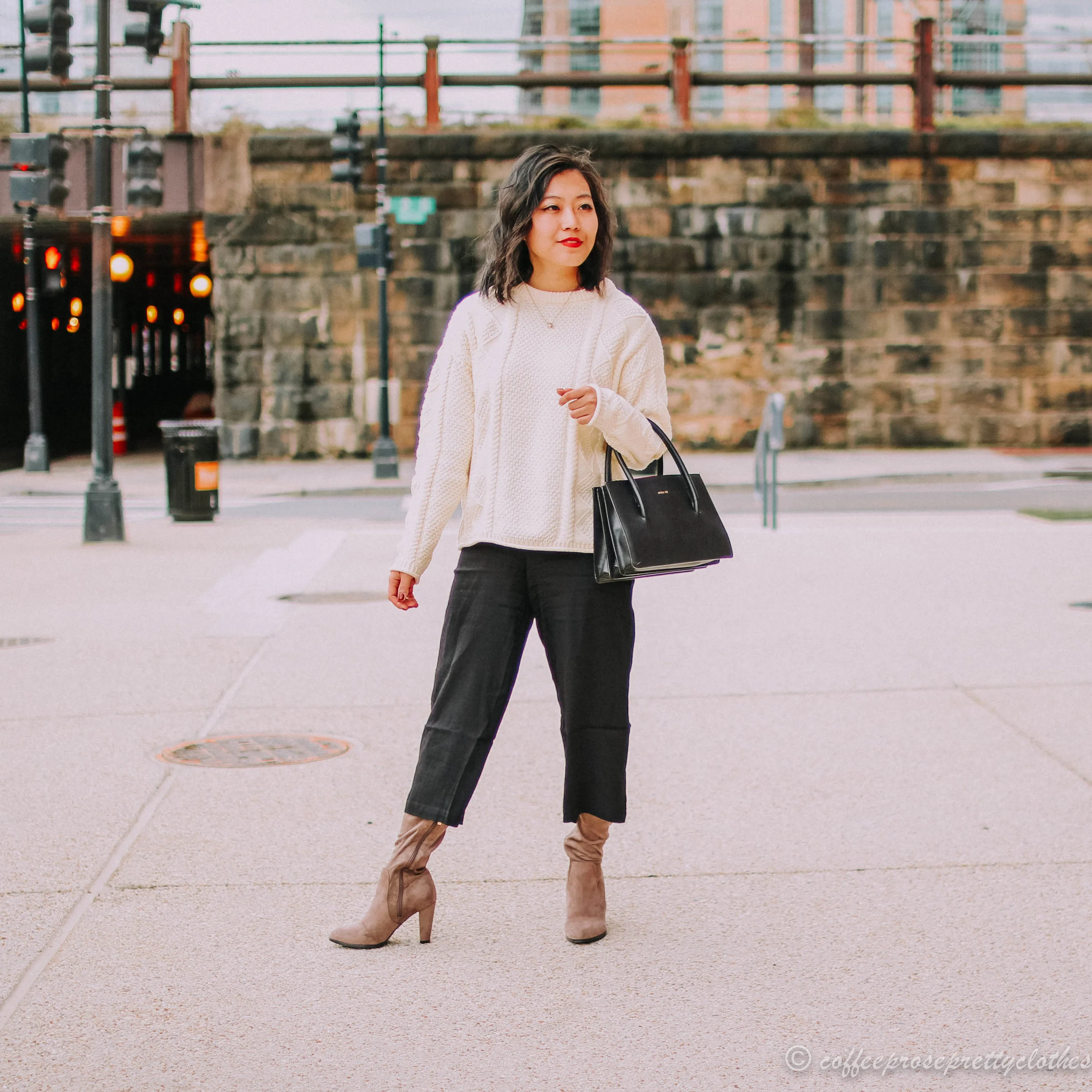 Culotte Pants and Tall Boot