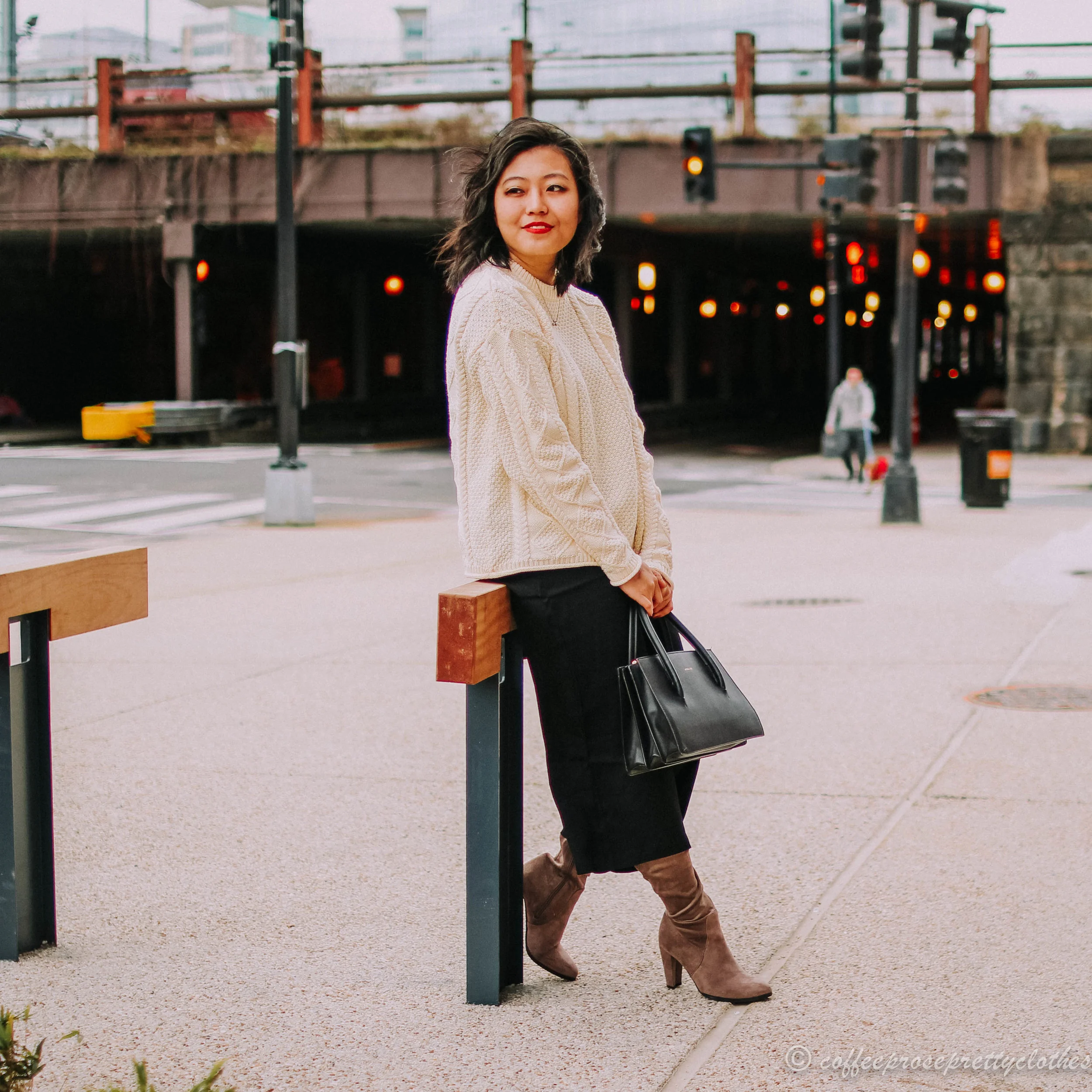 Culotte Pants and Tall Boot