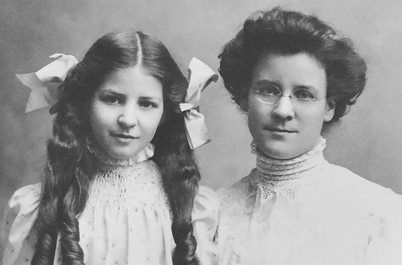 Young Isabel and Katherine. Credit: Meyers &amp; Briggs Foundation.