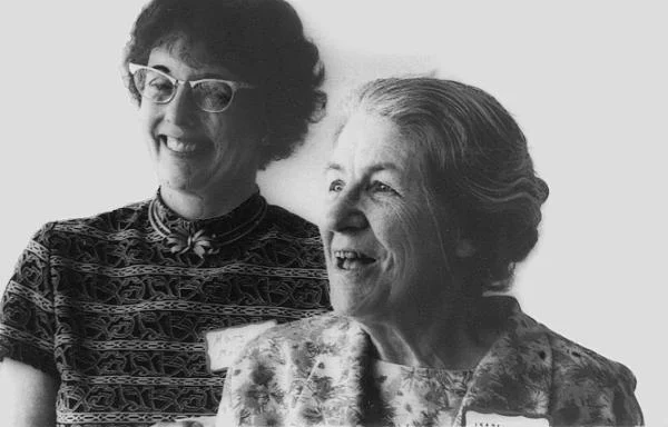 Dr. Mary McCaulley and Isabell Briggs, 1975. Credit:The Myers &amp; Briggs Foundation