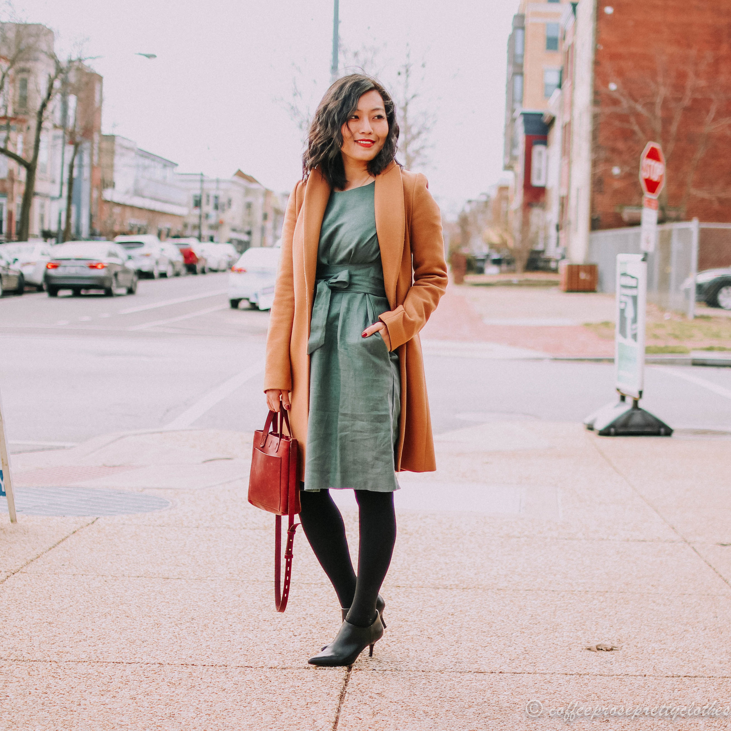 linen coat dress