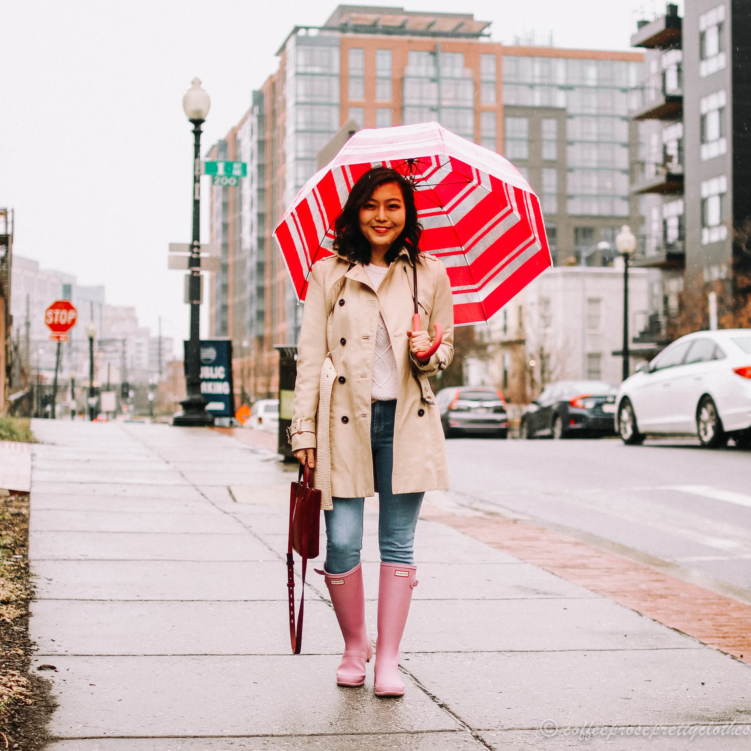 lavender hunter boots