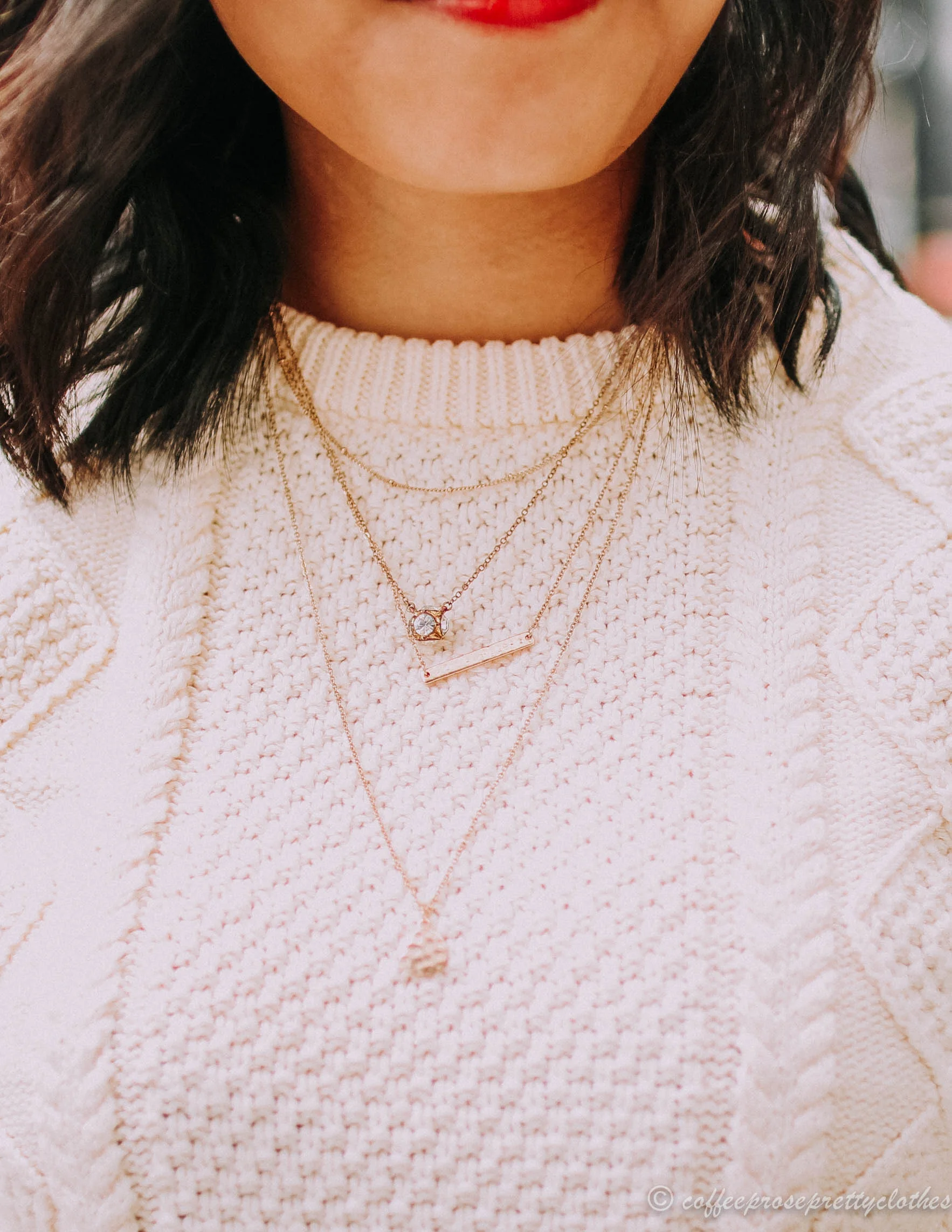 BP layered necklace