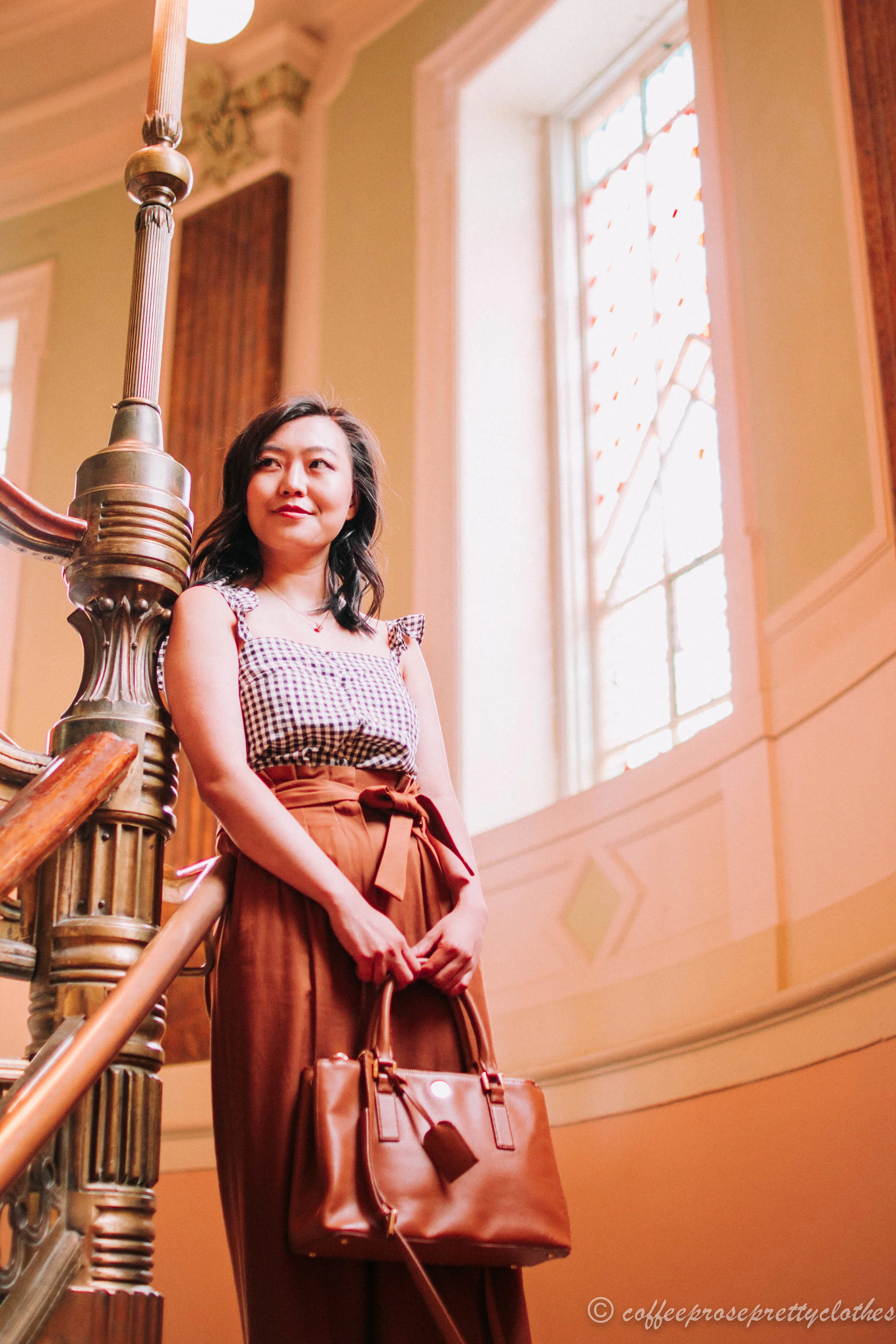 Sézane Arthur Pants and Gingham Tank