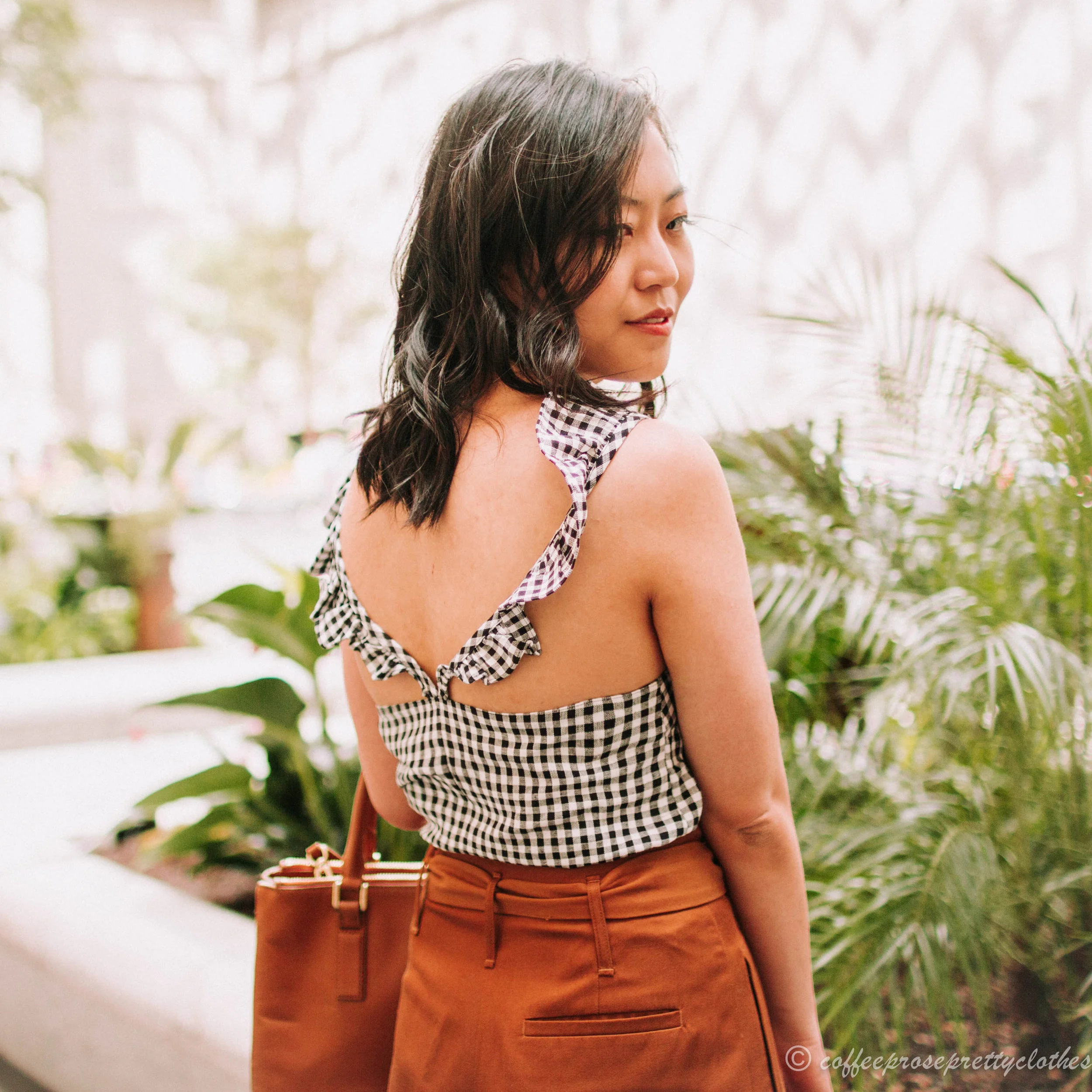 Sézane Arthur Pants and Gingham Tank