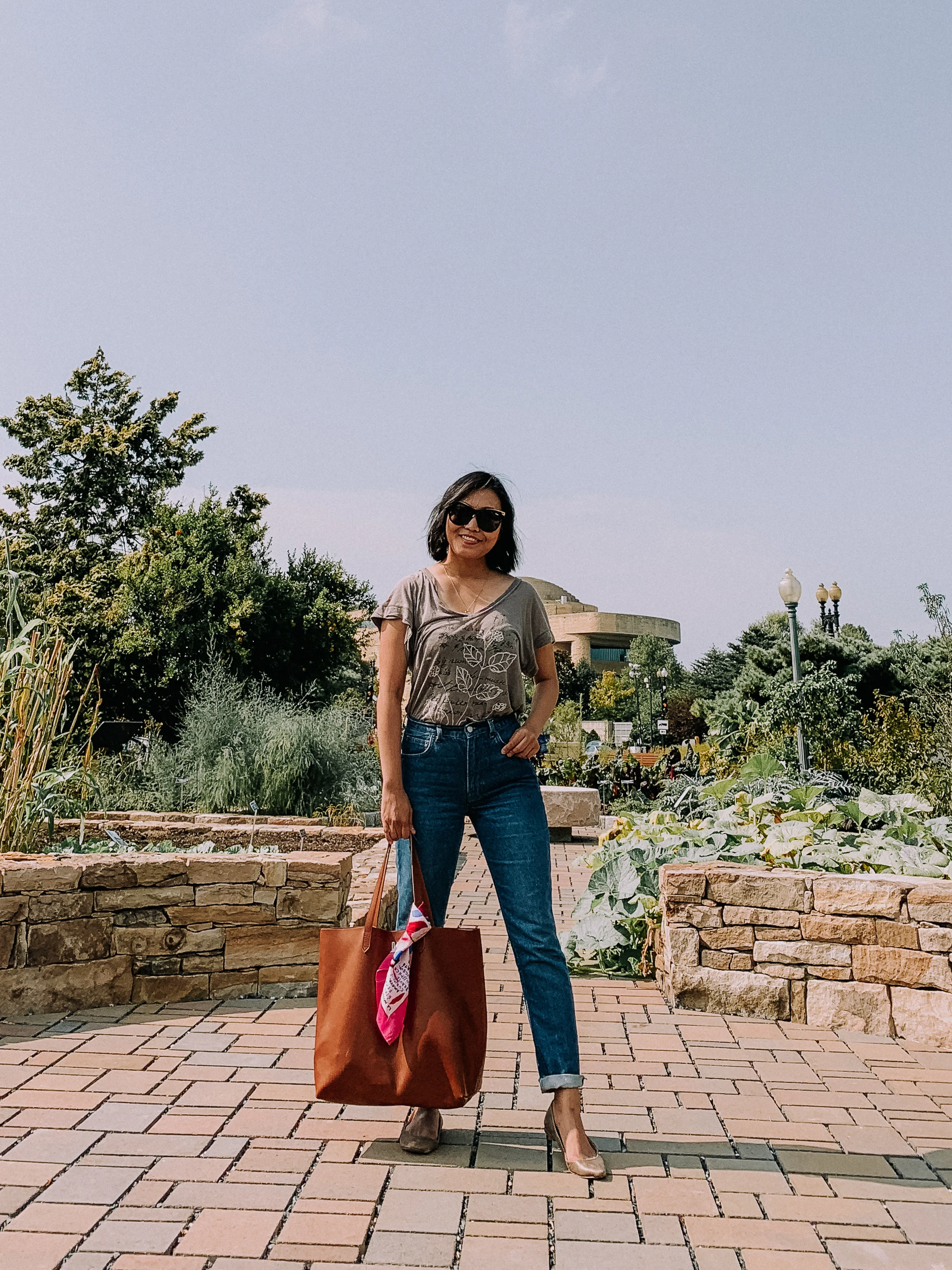 Loose Tee and Straight Leg Jeans