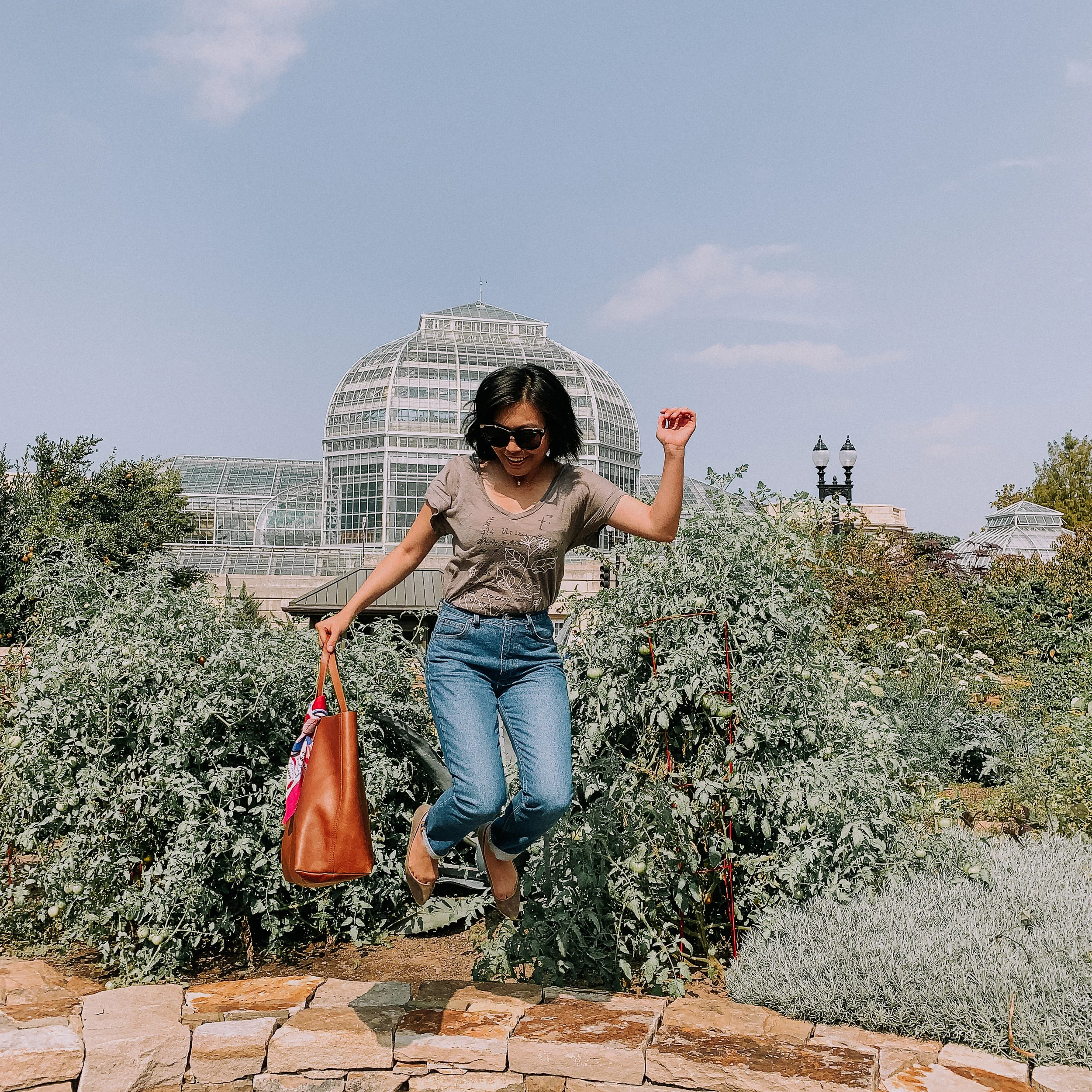 Loose Tee and Straight Leg Jeans
