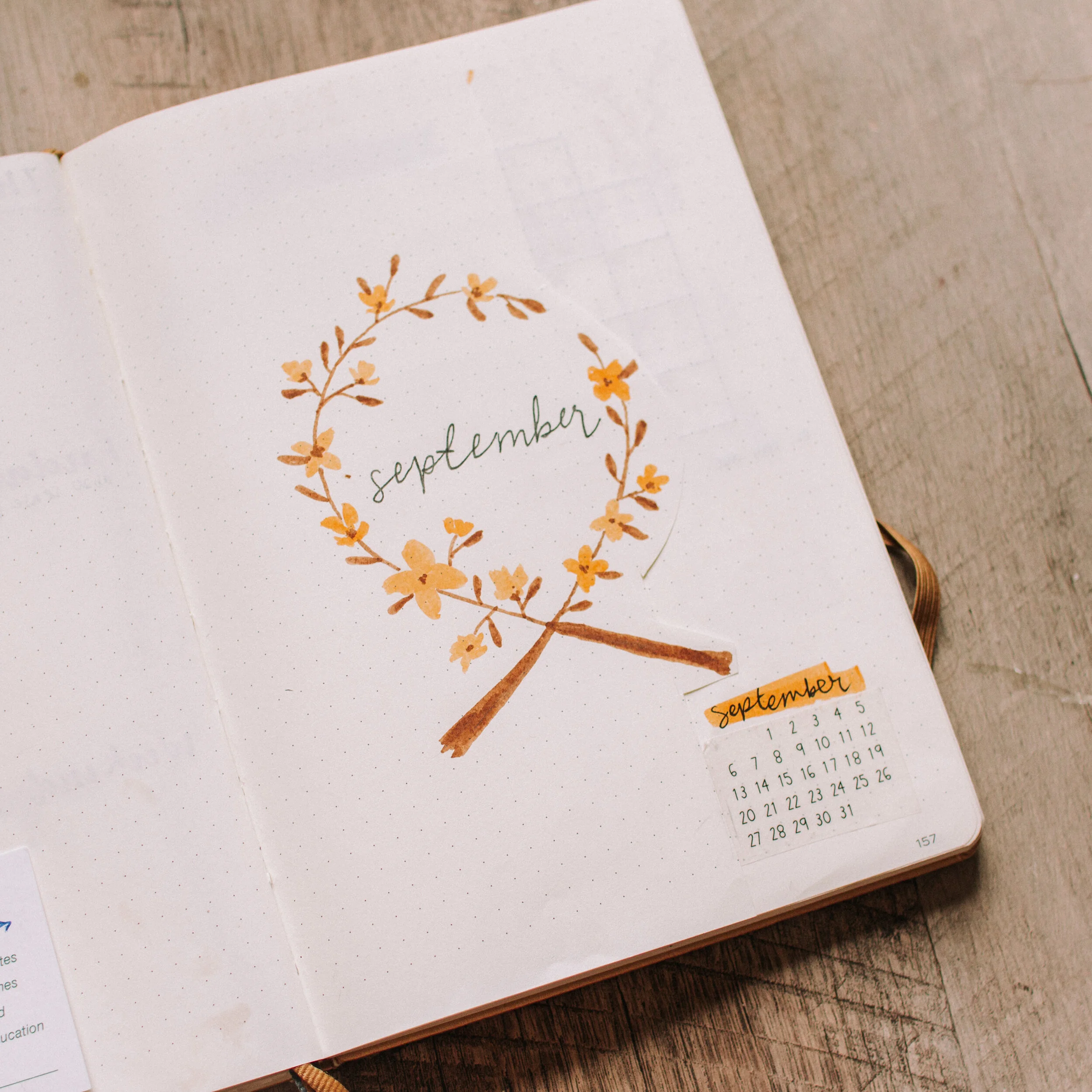 September 2020 Bullet Journal Setup