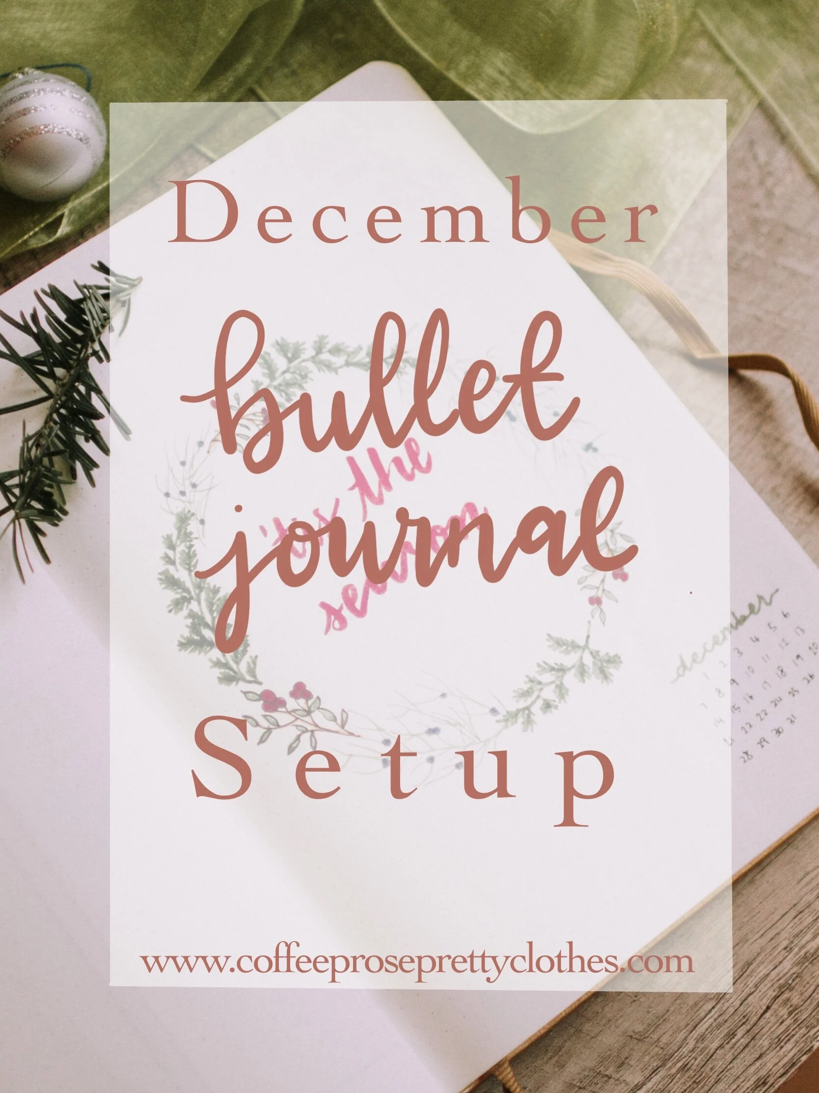 December 2020 Bullet Journal Setup