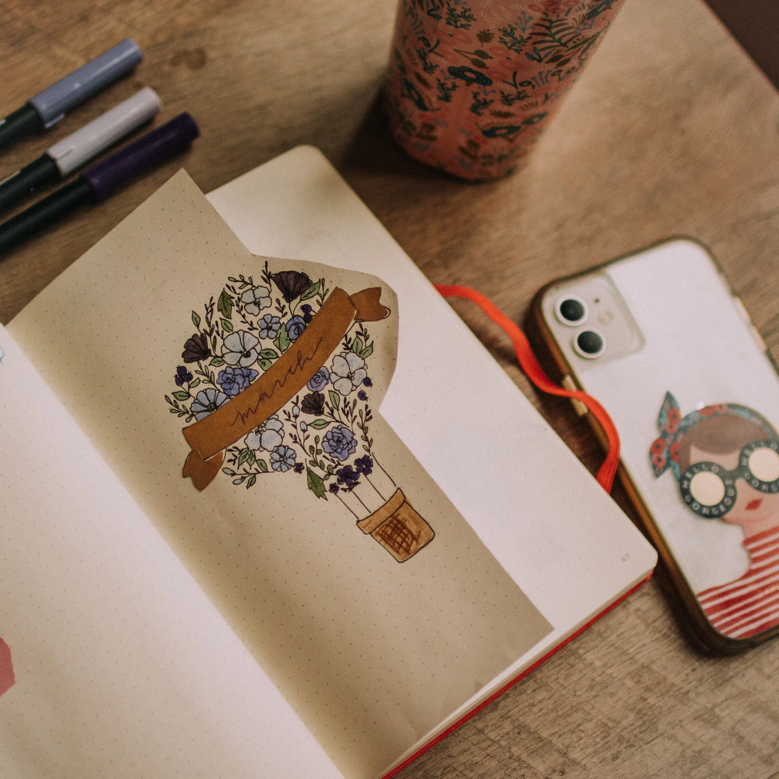 March 2021 Bullet Journal Setup