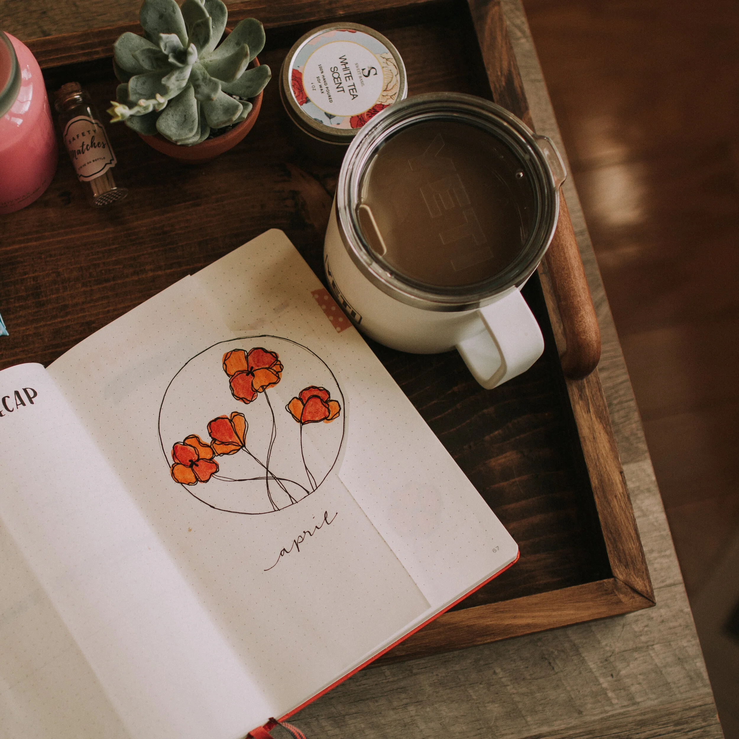   April 2021 Bullet Journal Setup