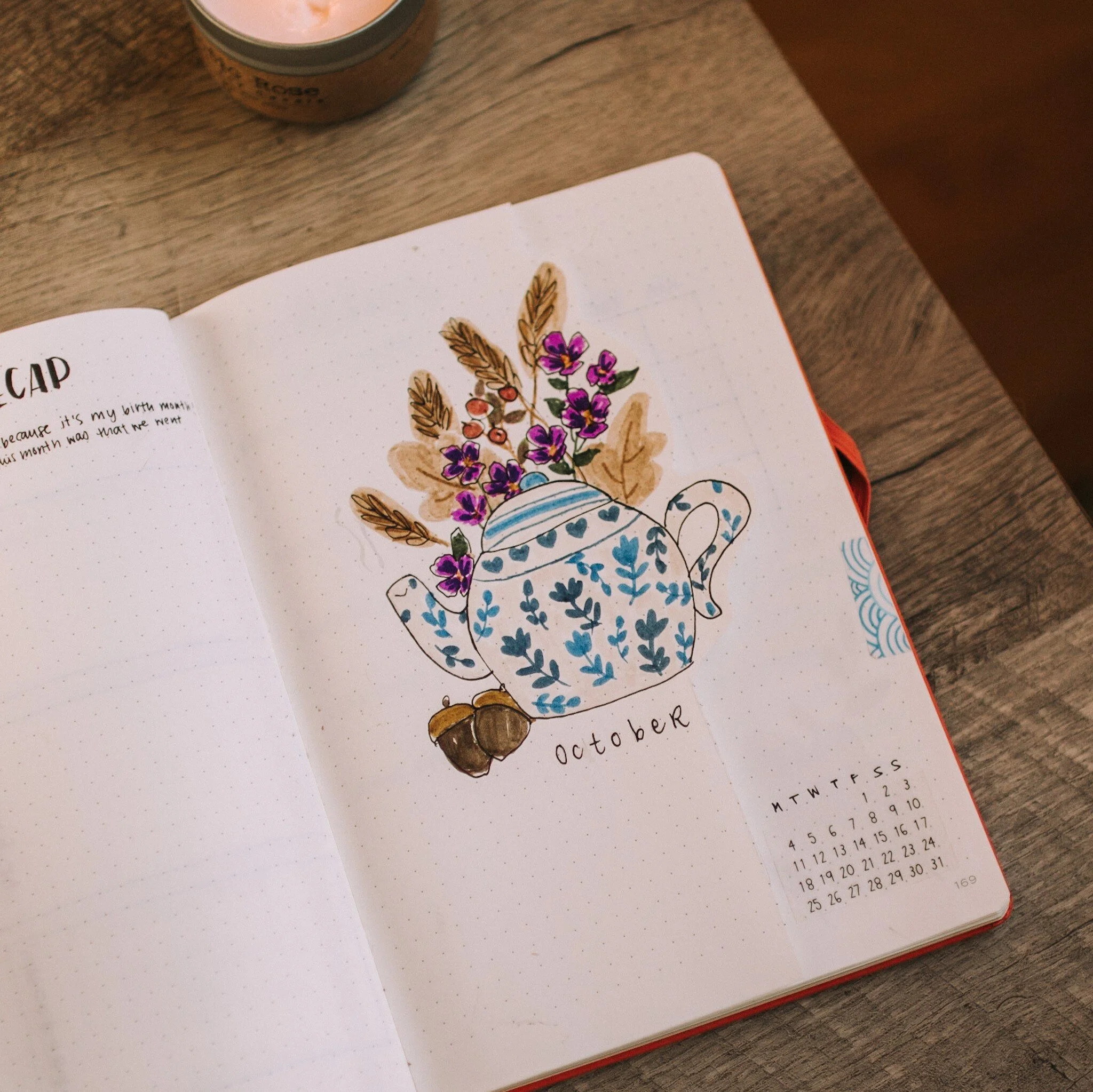 October Bullet Journal Autumn Tea Party theme.jpg