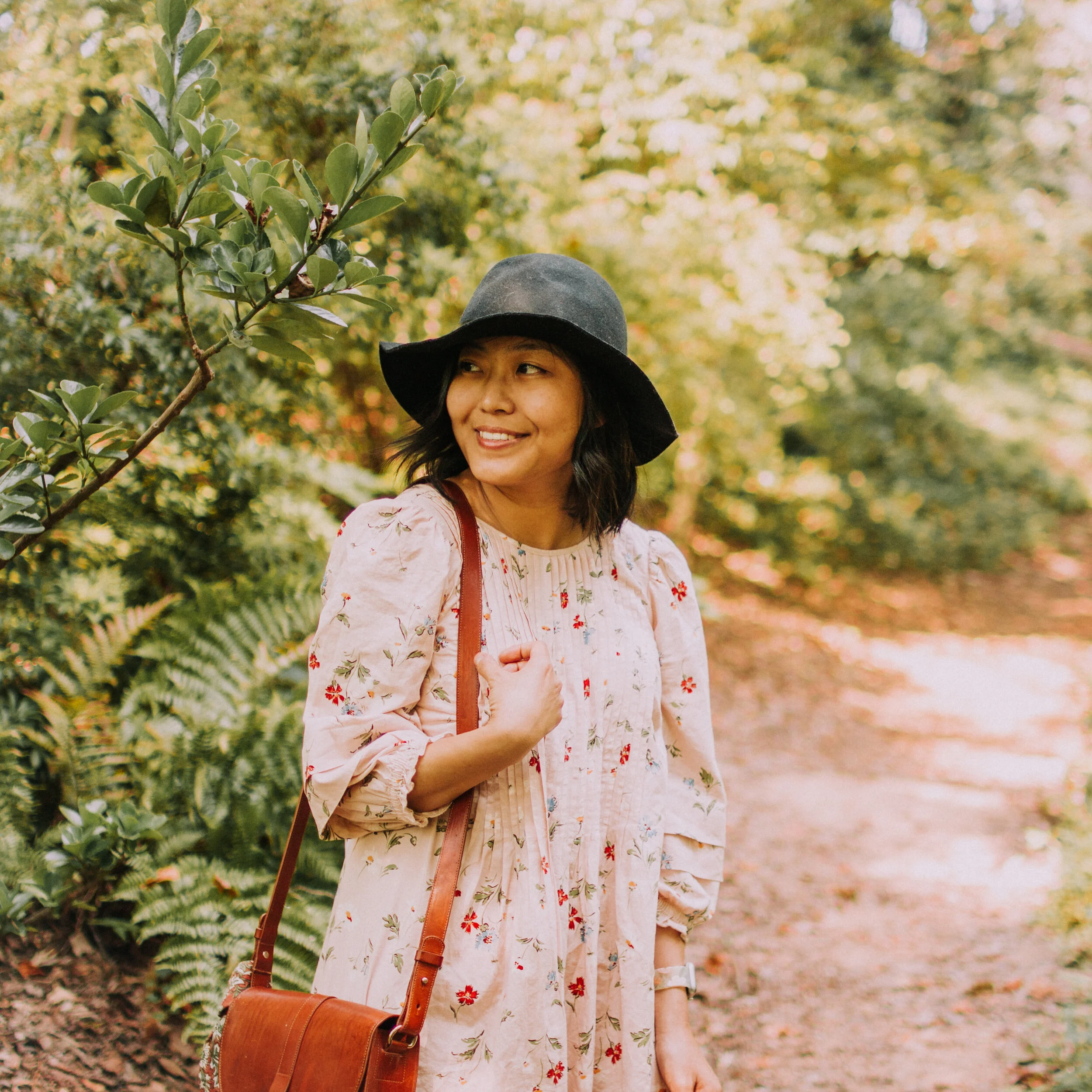 Floral Dress and Nisolo Mariella Mules
