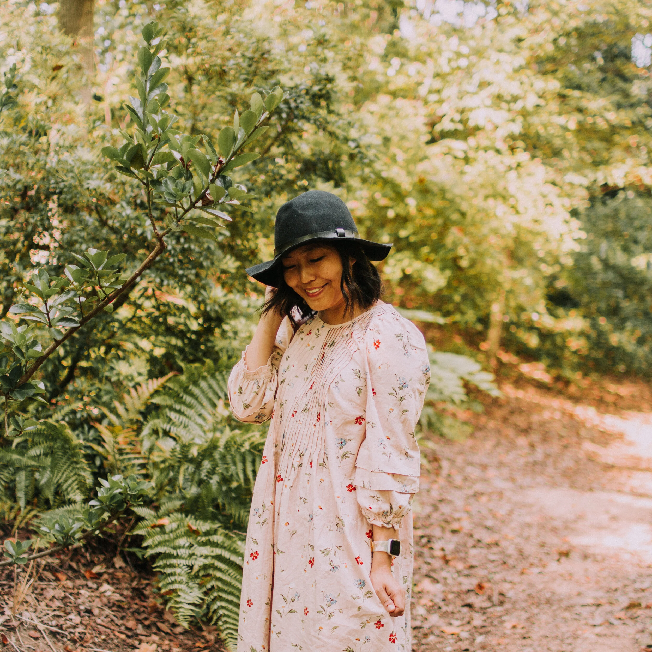 Floral Dress and Nisolo Mariella Mules