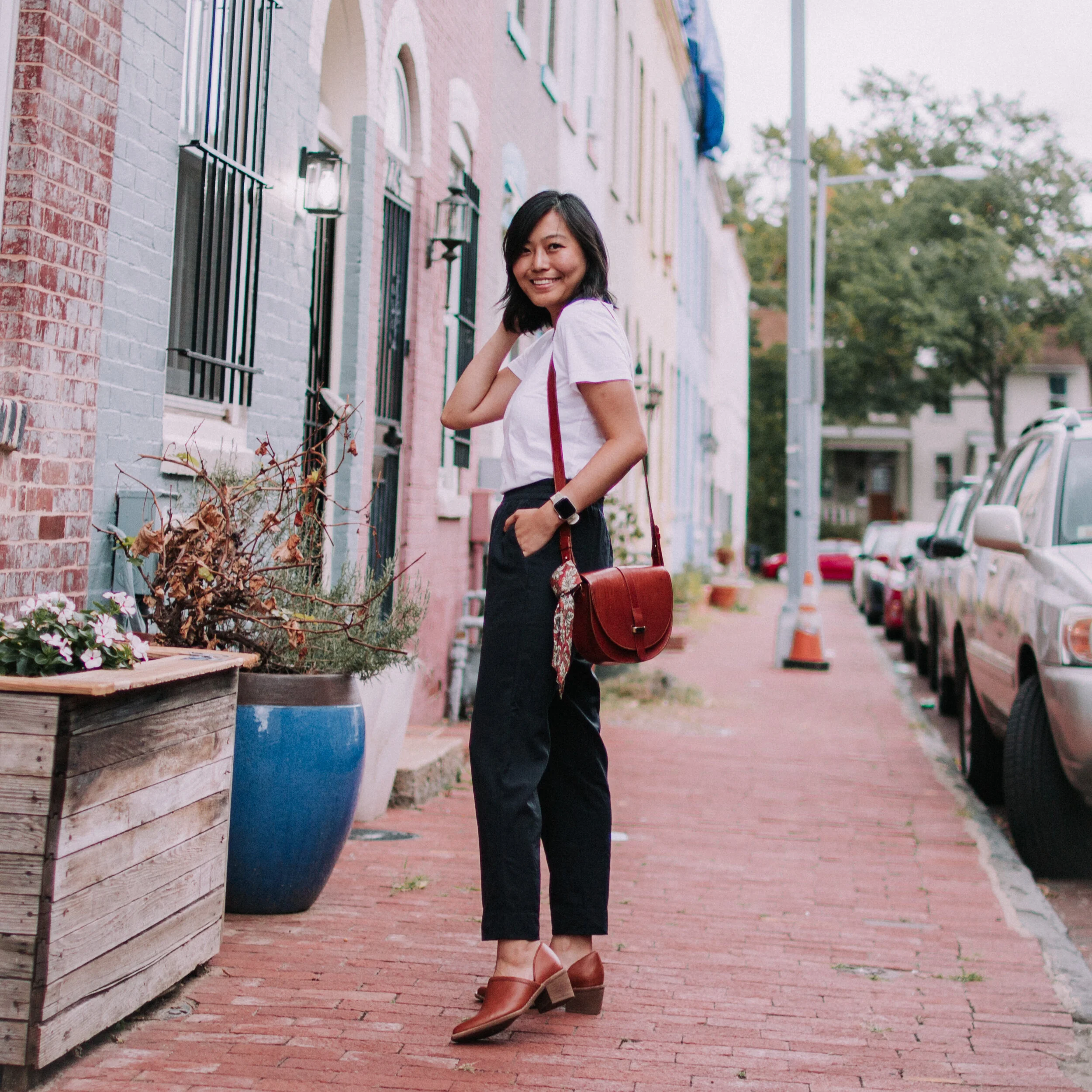 Plain White Tee and Easy Pants