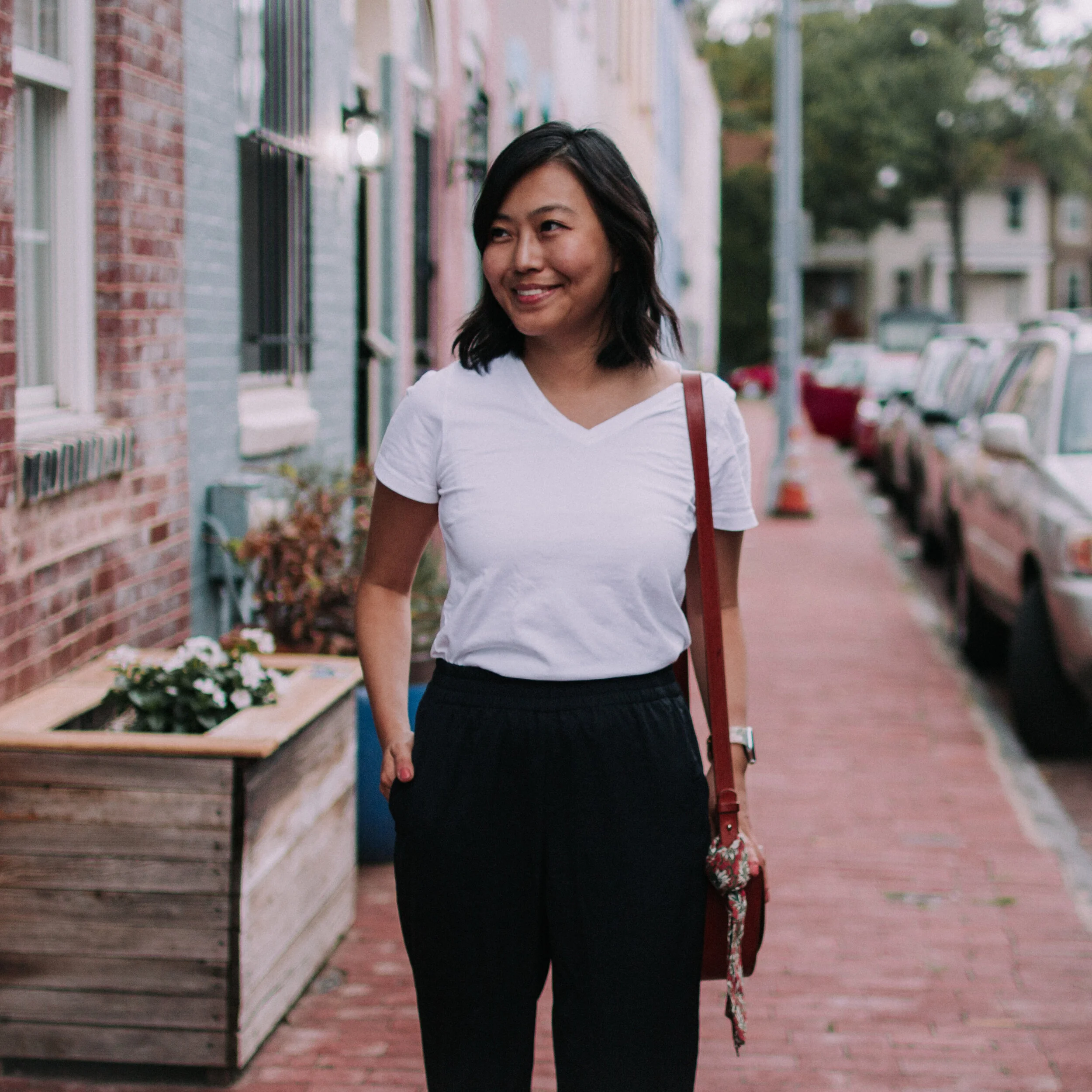 Plain White Tee and Easy Pants