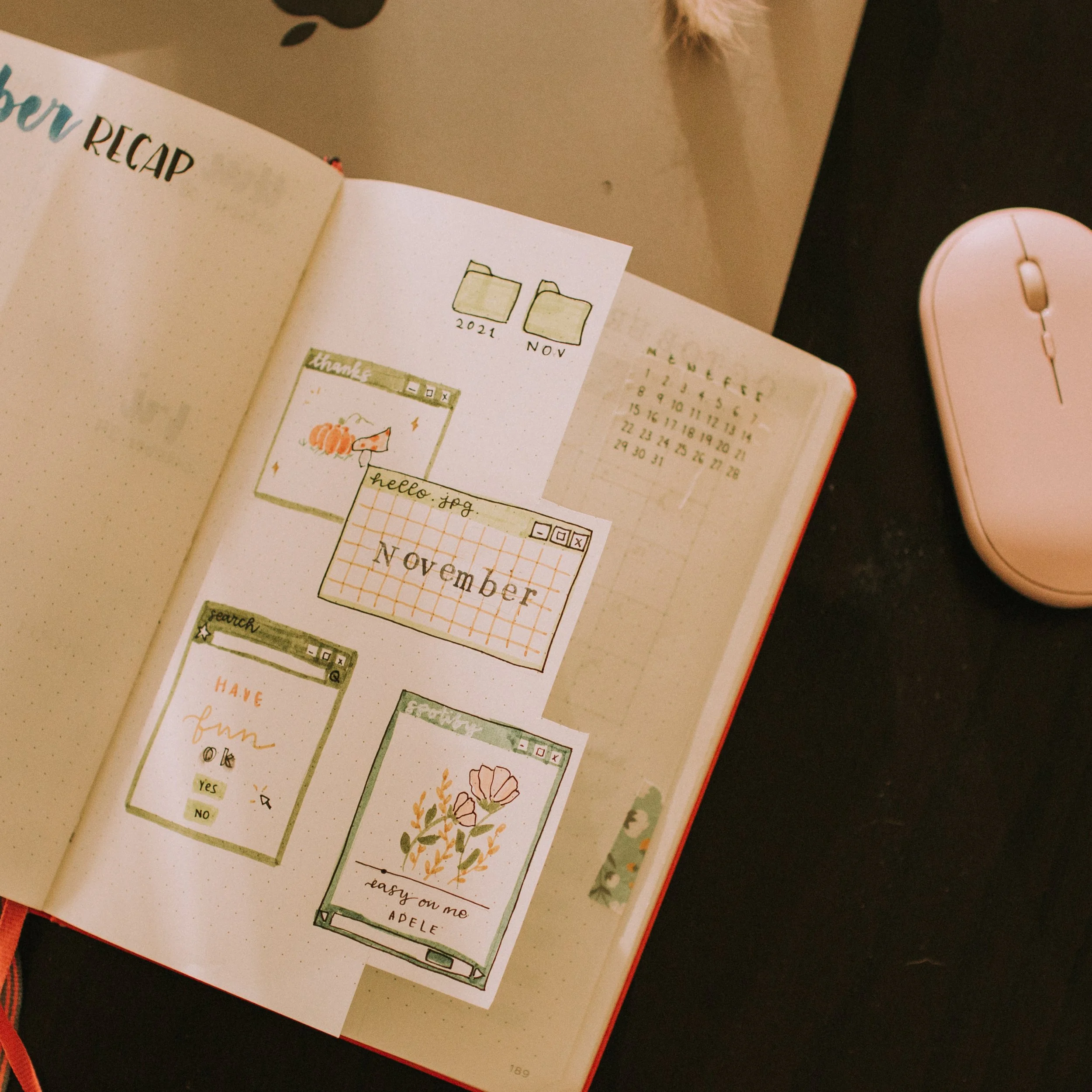 November 2021 Bullet Journal Setup