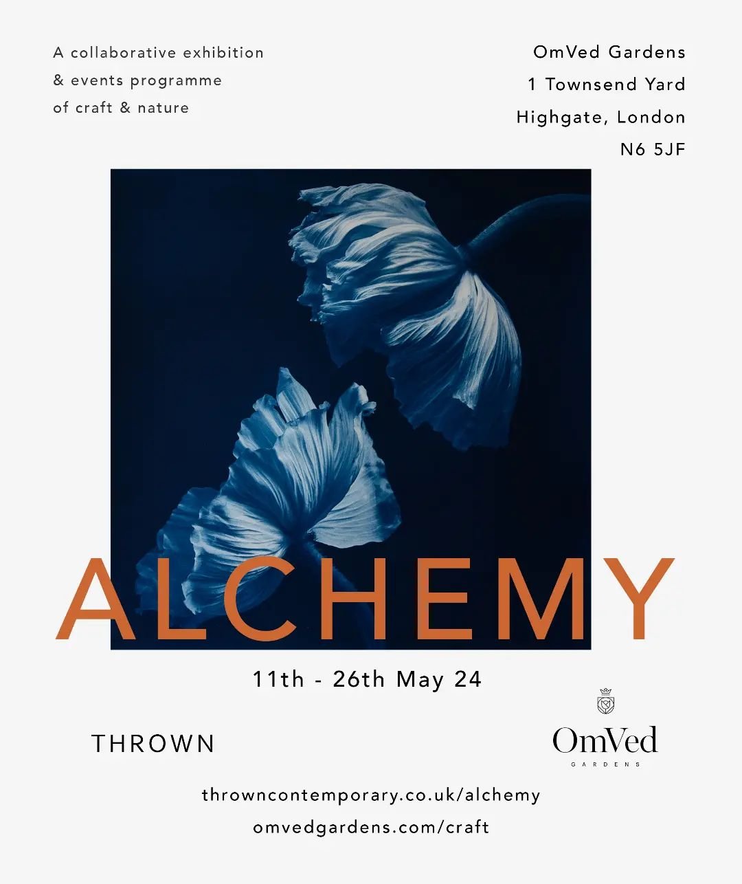Really looking forward to this exhibition by @throwncontemporary at @omvedgardens from 11th May. The work - contemporary ceramics and other art - will be on display in the glass houses of this beautiful community gardens. 
I've got the largest prints
