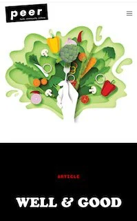 PEER MAGAZINE:  WELL & GOOD