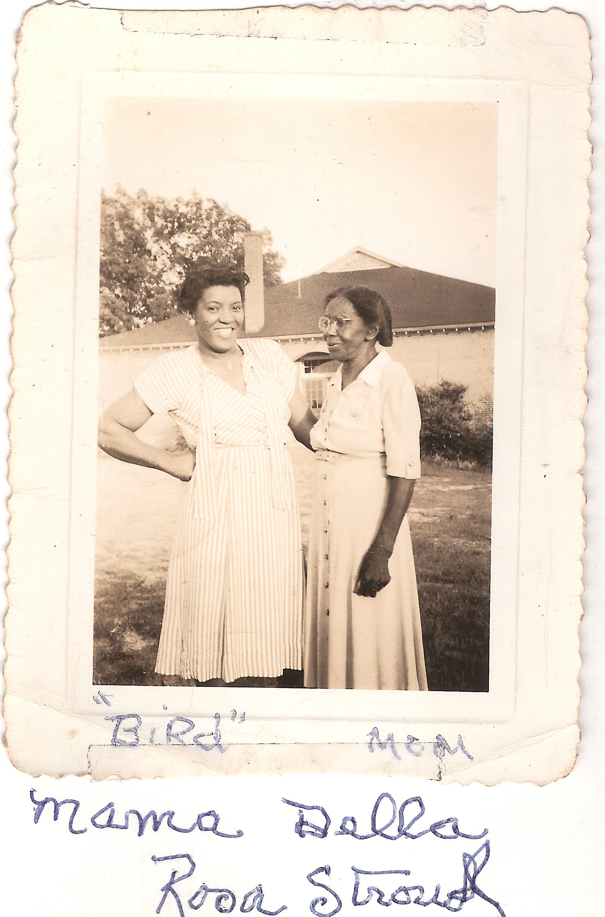 Rosa Stroud and Mama Della by old McMaster home.jpg