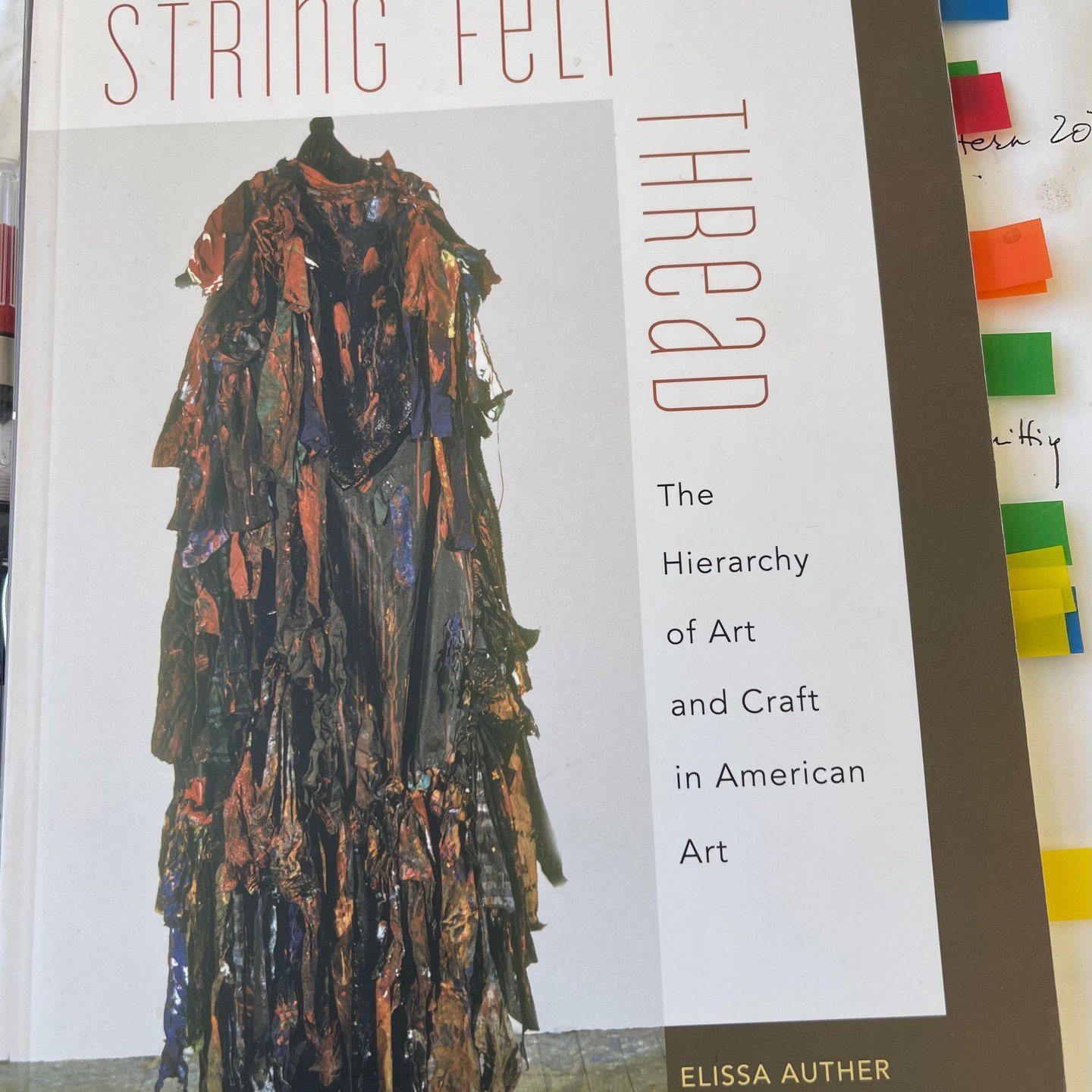 I recommend listening to the podcast: How Textiles Took Over the Art World. Ben Davis and Elissa Auther have a really interesting conversation. The book was published in 2010, and it's getting some traction again now fourteen years later the hierarch