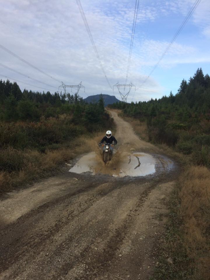 Dirtbiking in Lake Cowichan