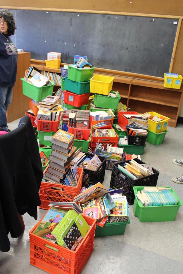 Second library at Edward Gideon Elementary