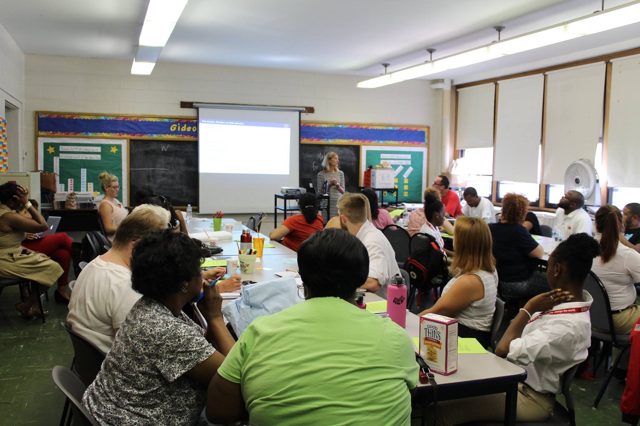 Exchanging ideas with teachers