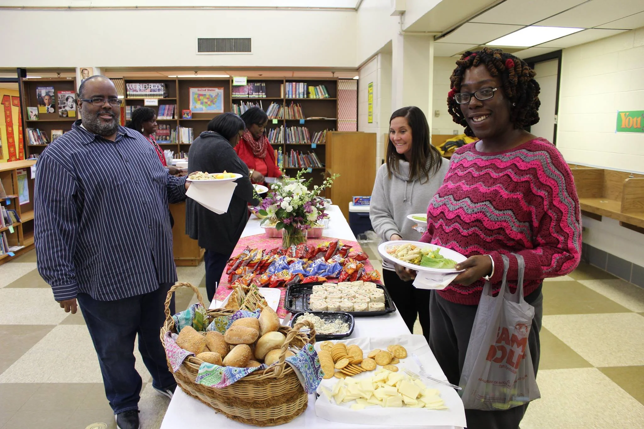 Serving up teacher appreciation lunch