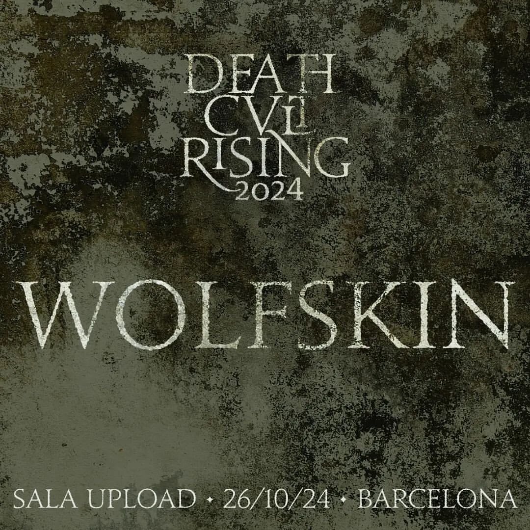 DEATH CULT RISING 2024 - 26/10/24 - Sala Upload (Barcelona)

Tercera confirmación / Third announcement:

WOLFSKIN (Portugal)

SPREAD//THE//DISEASE

Via @death.cult.rising 

#wolfskin #deathcultrising #cycliclaw #ritualambient #darkambient