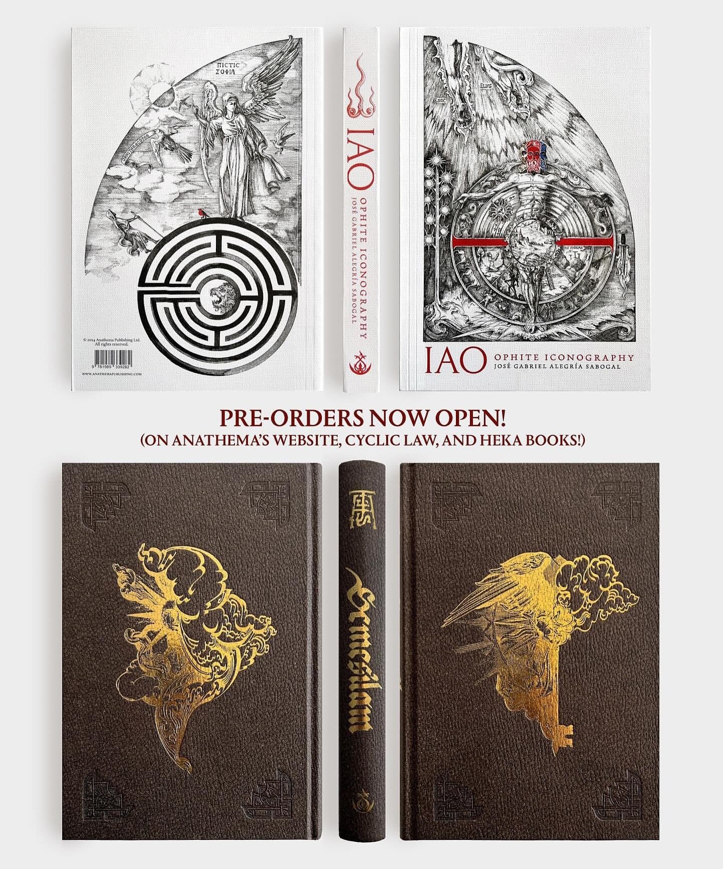 &lsquo;REGULAR&rsquo; PRE-ORDERS NOW OPEN!

Semesilam: The Eternal Sun [New Hardcover Editions]
&amp;
IAO: Ophite Iconography [Deluxe Softcover Reissue]
by
Jose Gabriel Alegría Sabogal @josegabrielalegriasabogal 

Now available to purchase at regula