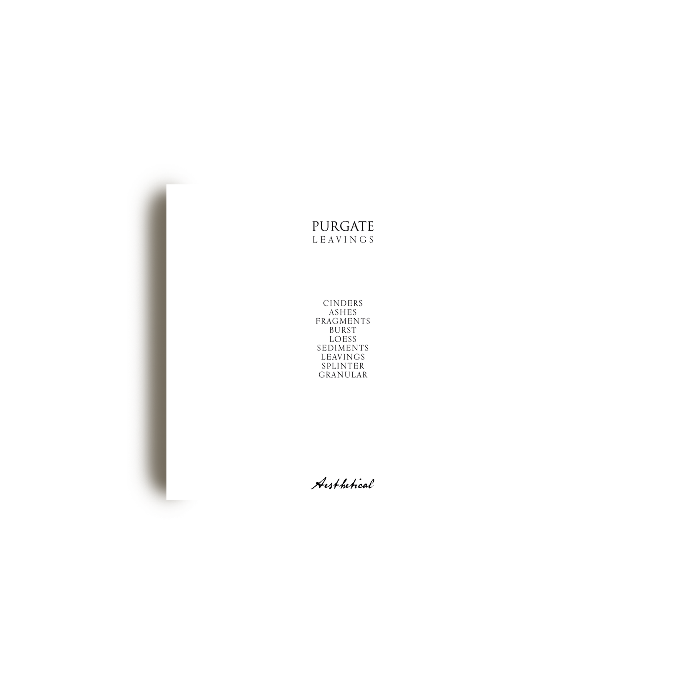 PURGATE "Leavings" CD / DL (AES013)