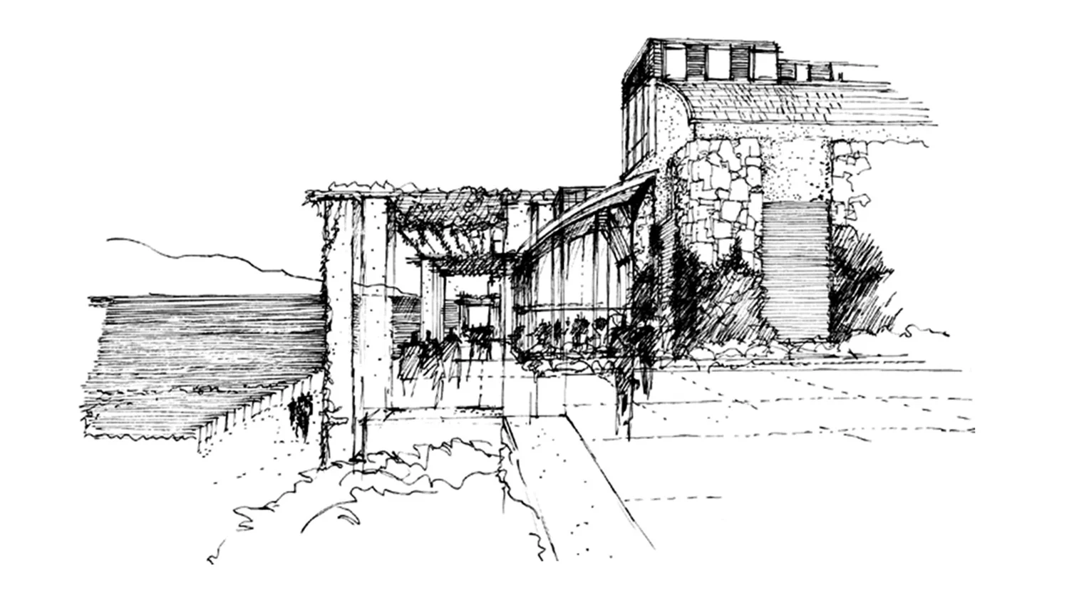 Caliterra Robert Mondavi Winery Master Plan Perspective Sketch