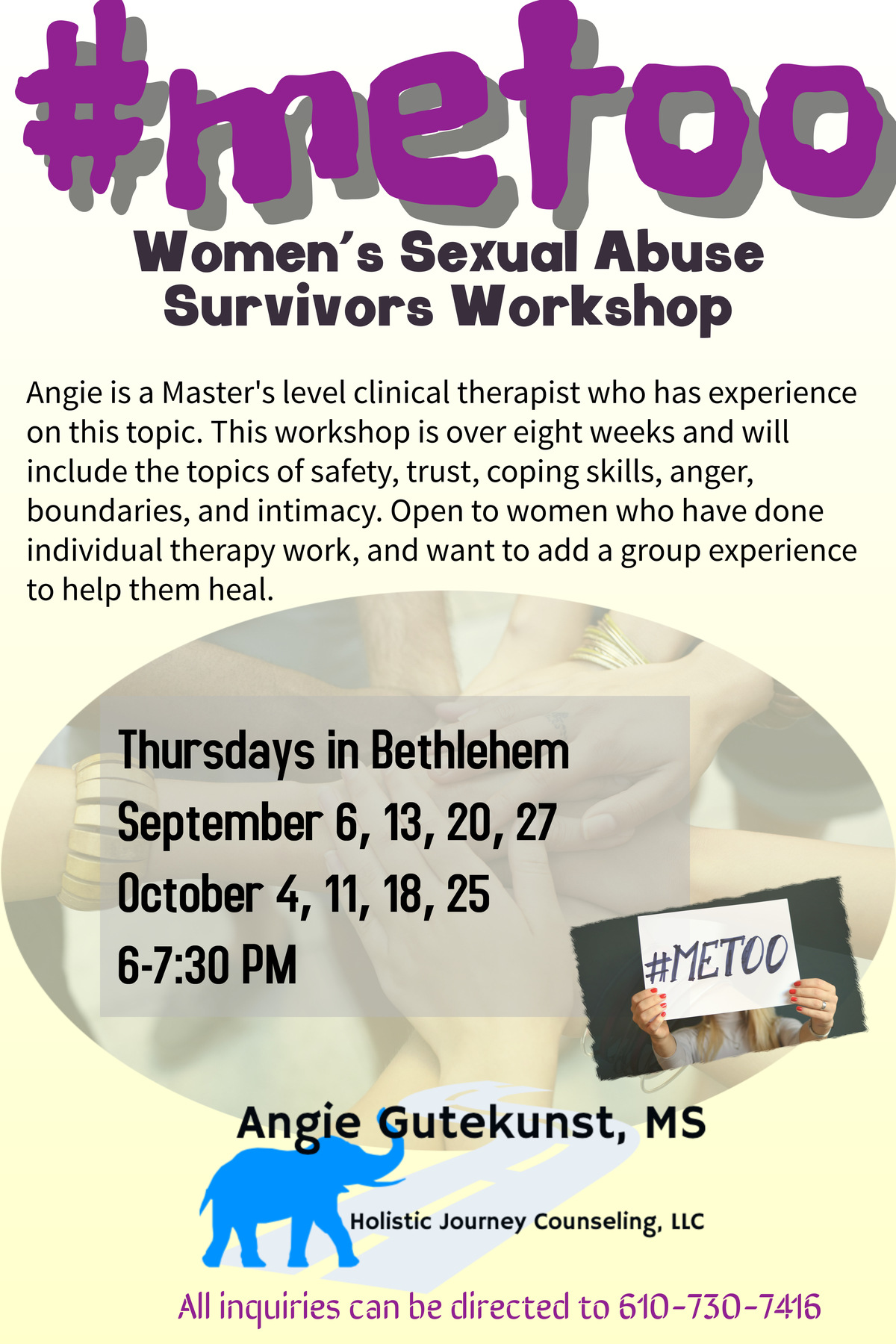 #Metoo Women's Sexual Abuse Survivors Workshop