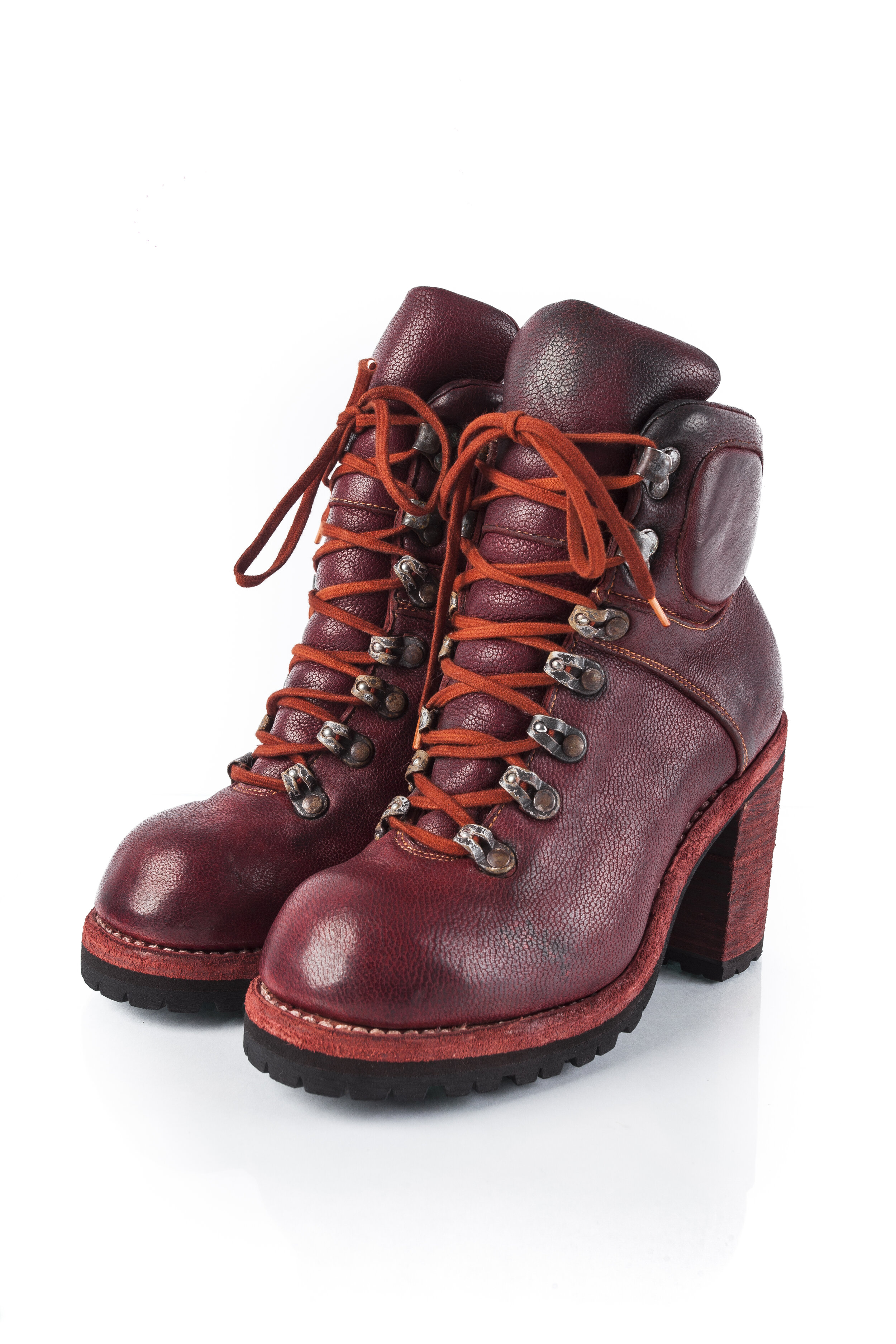 high heel hiking boots