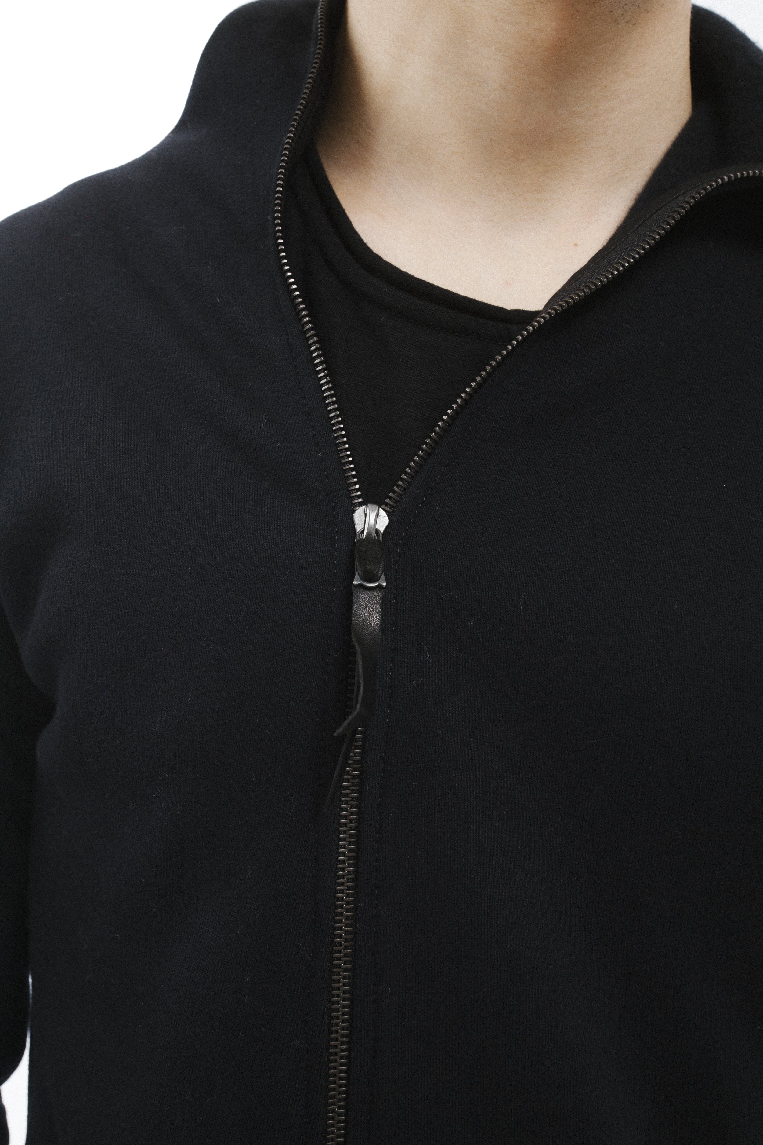 Leon Emanuel Blanck Distortion Zipped Hoody Jacket — D A D