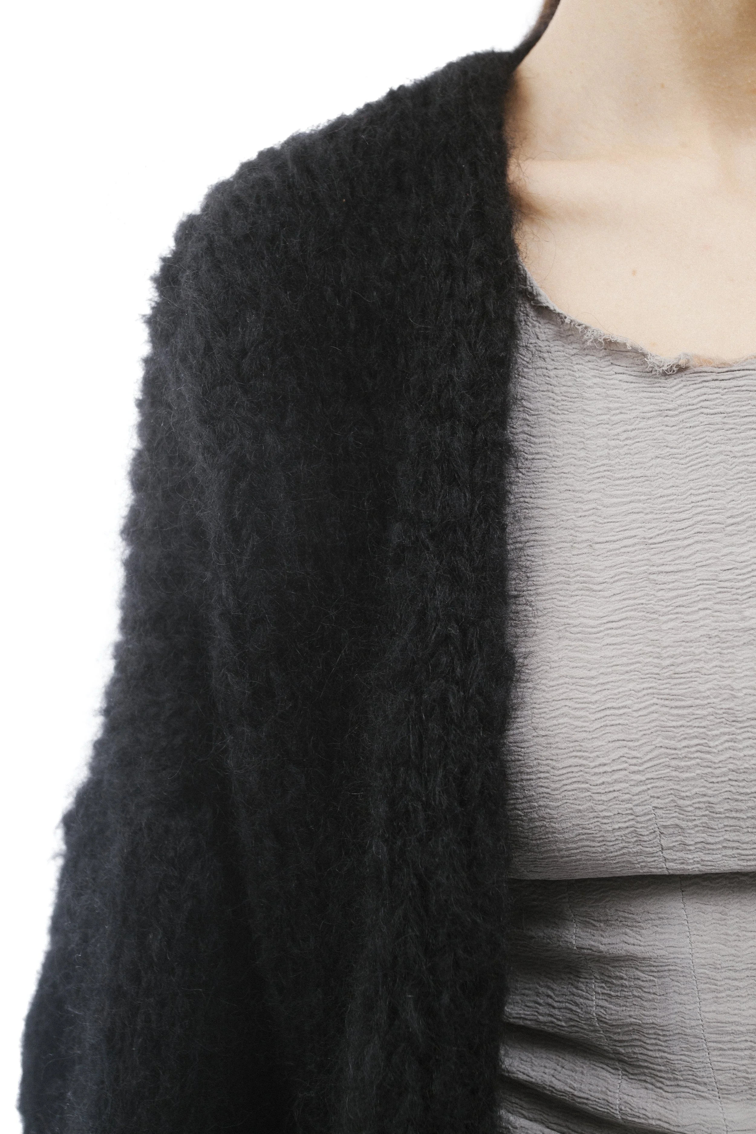 Casey*Casey Black Mohair Knitted 