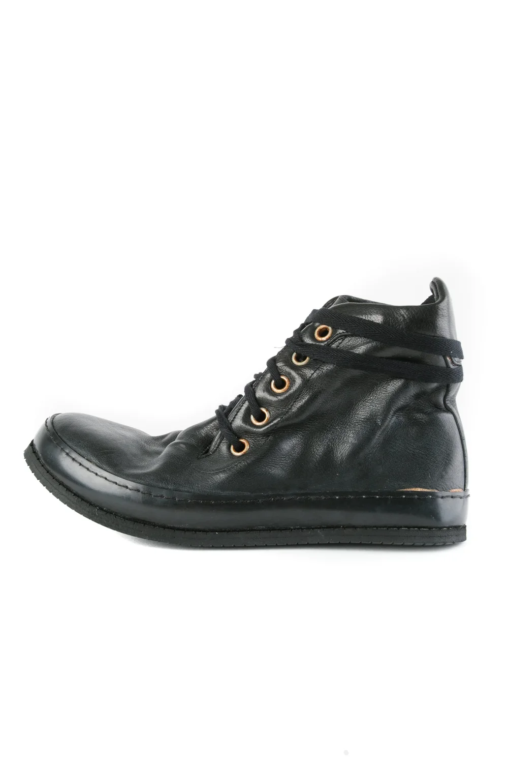 A Diciannoveventitre Horse Leather High Top Sneakers — D A D