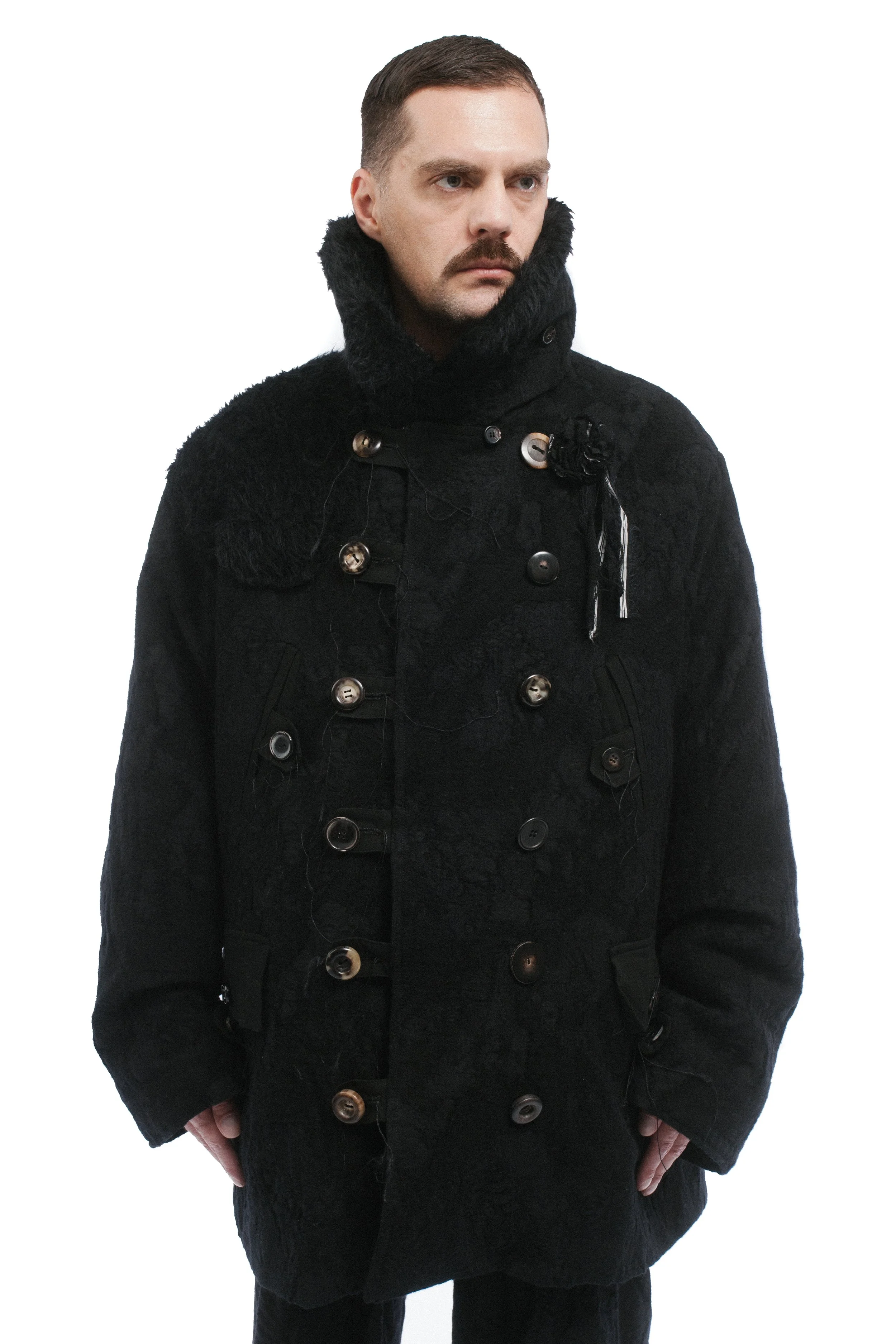 Archivio J.M. Ribot Wool and and Cotton Parka