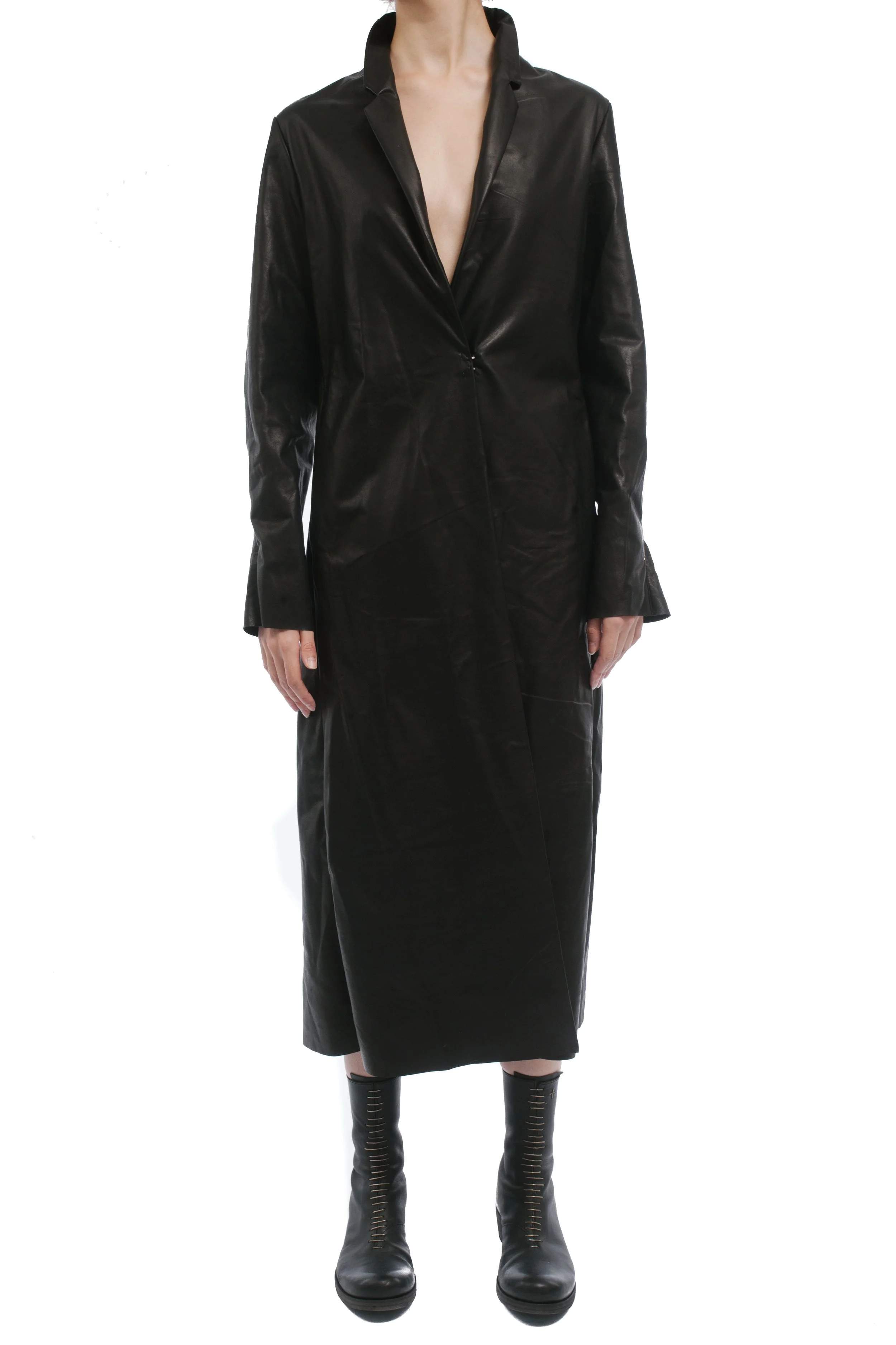 M.A+ by Maurizio Amadei Cow Leather Coat