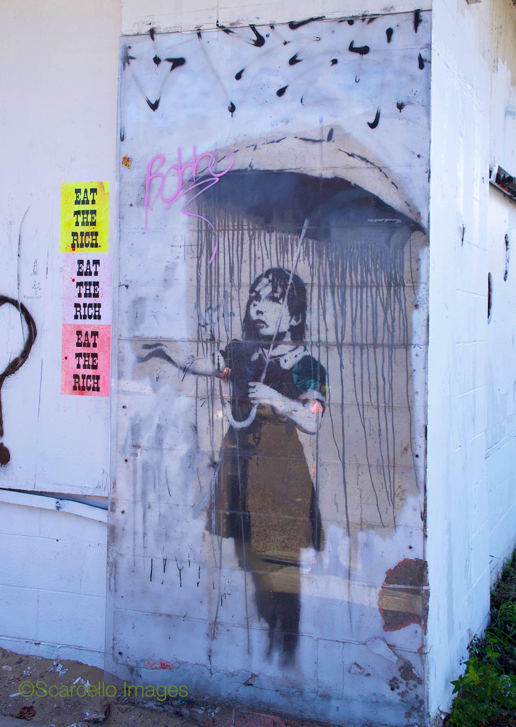 Banksy's Umbrella Girl