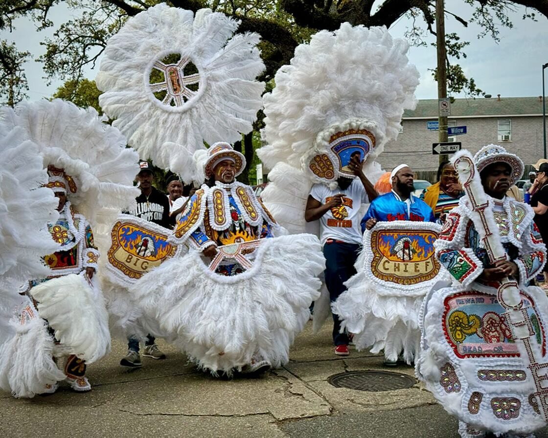 A few more fabulous feathered and beaded Indians from Uptown Super Sunday. 
.
.
.
#mardigrasindians #blackmaskingindians #supersundaynola #nolalove #mardigras #neworleans #nola #nolatradition #mardigras2023 #centralcitynola #nolaphotography #louisian