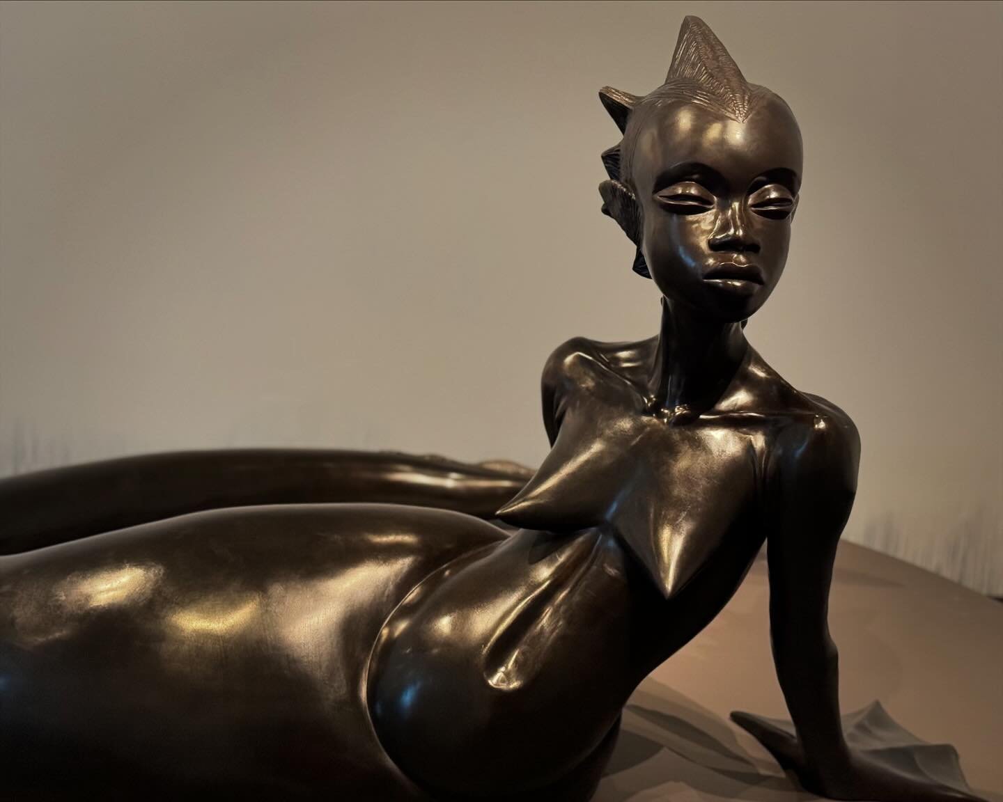 More surreal, dramatic creations from Wangechi Mutu&rsquo;s powerful show at New Orleans Museum of Art. 
.
.
.
@neworleansmuseumofart @wangechistudio @newmuseum @fordfoundation #explorenoma #wangechimutu #art #sculpture #neworleans #nolalove #onlyinn
