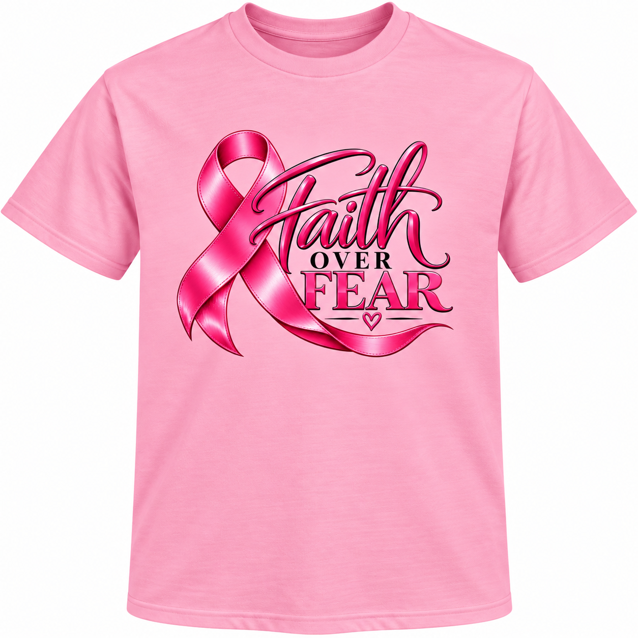 Faith over Fear Breast Cancer T-shirt