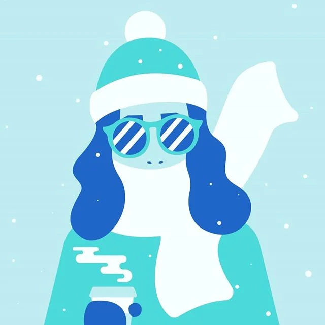 'Wintry Mix' in the forecast already... and to think the first day of winter isn't until December 21st 😅
.
.
.
#chillyszn #illustration #adobe #illustrator #graphicdesign #art #minimal #chilly #blue #cold #snow #winter #bundleup #staywarm