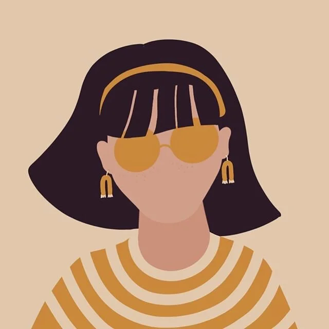 Oh honey 🍯
.
.
.
Just doodlin in procreate - playing with a lil minimal illustration style. Was in a yellow mood &amp; this gal came about 🐝 . Been experimenting in some more neutral color palettes - will try to keep sharing as I go.
.
That&rsquo;s