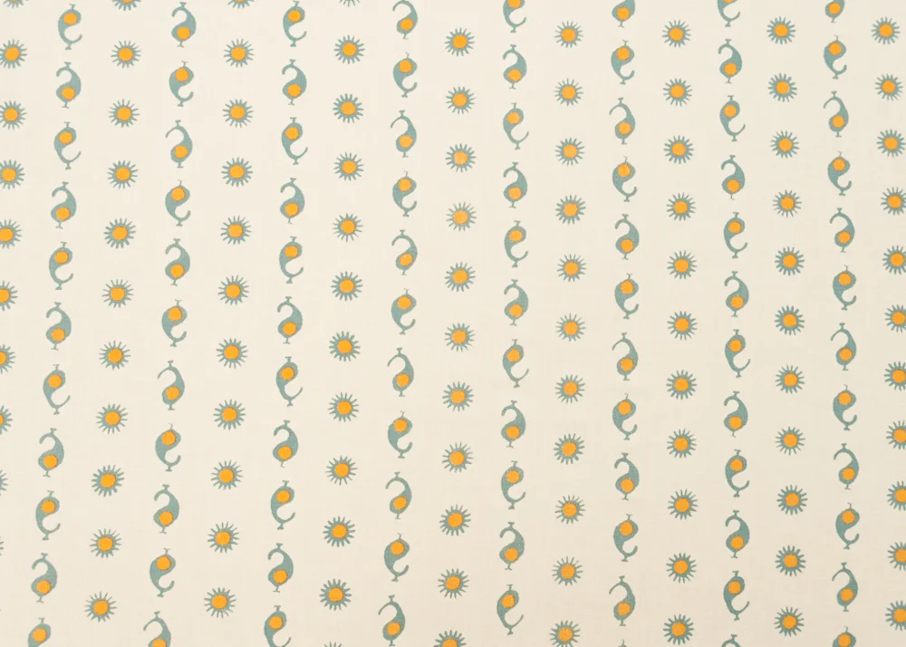 Casablanca Natural/Sky & Mustard