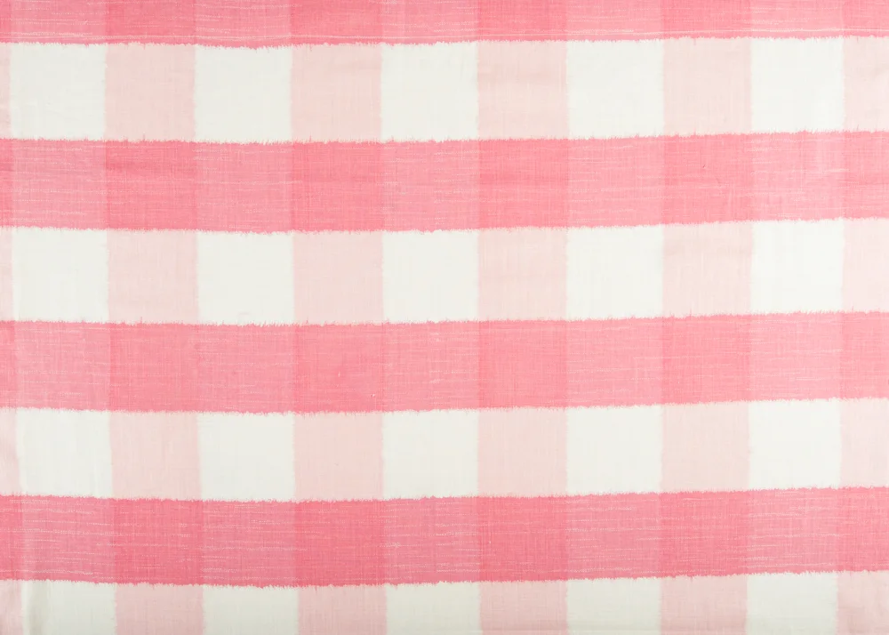 Ikat Check Dark Pink